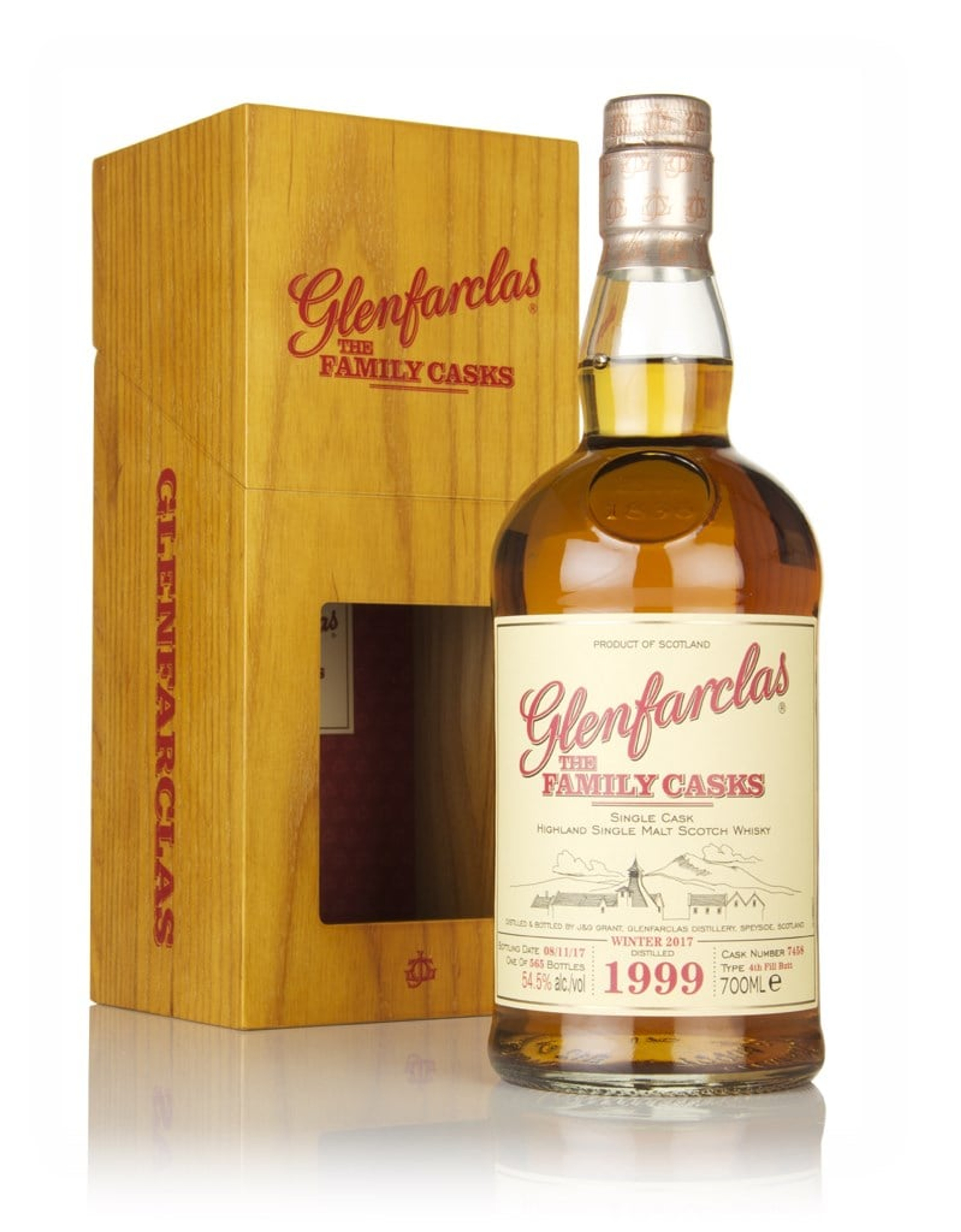 Glenfarclas 1999 (cask 7458) Family Cask Winter 2017 Release 70cl