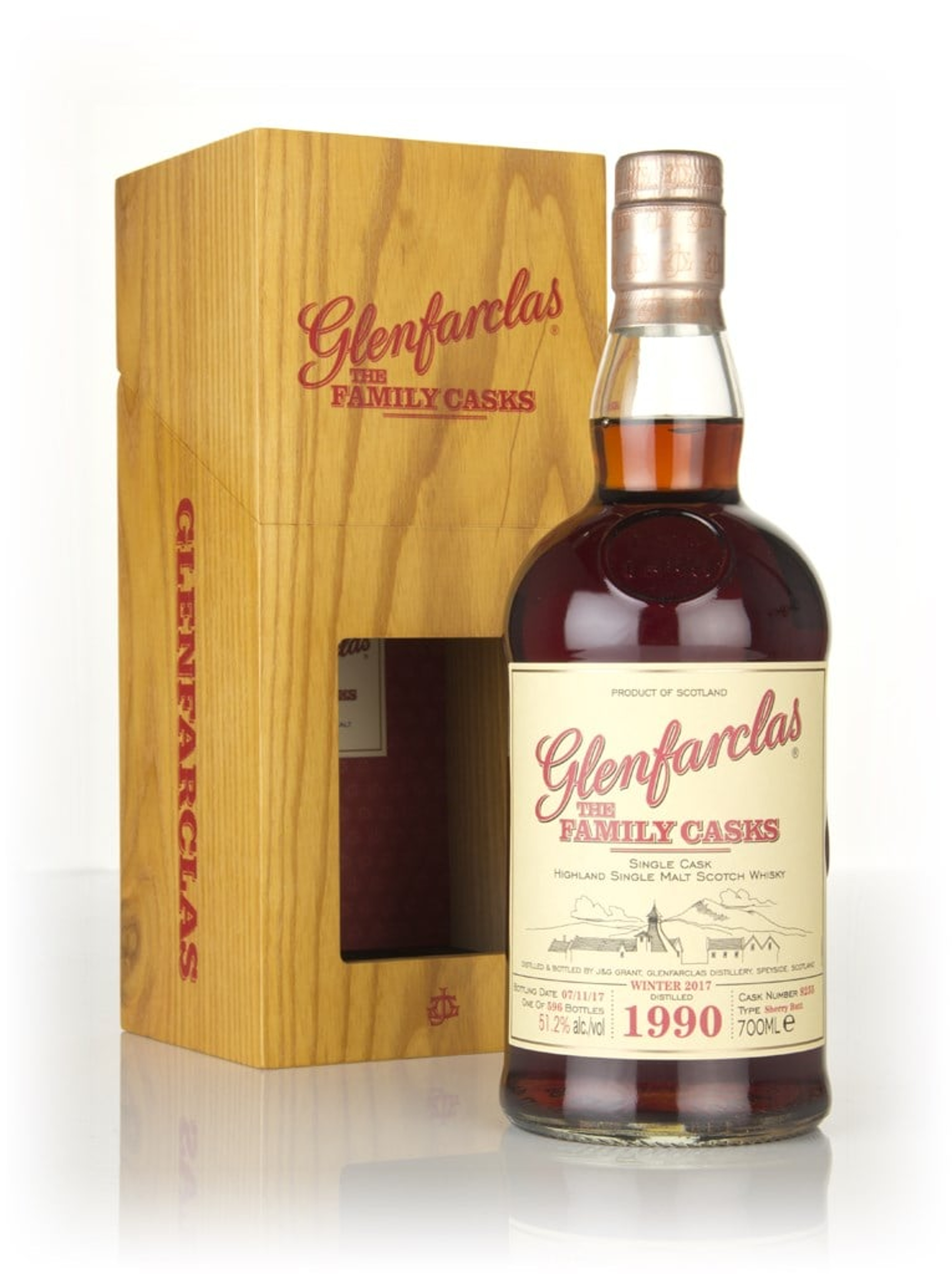 Glenfarclas 1990 (cask 9255) Family Cask Winter 2017 Release 70cl