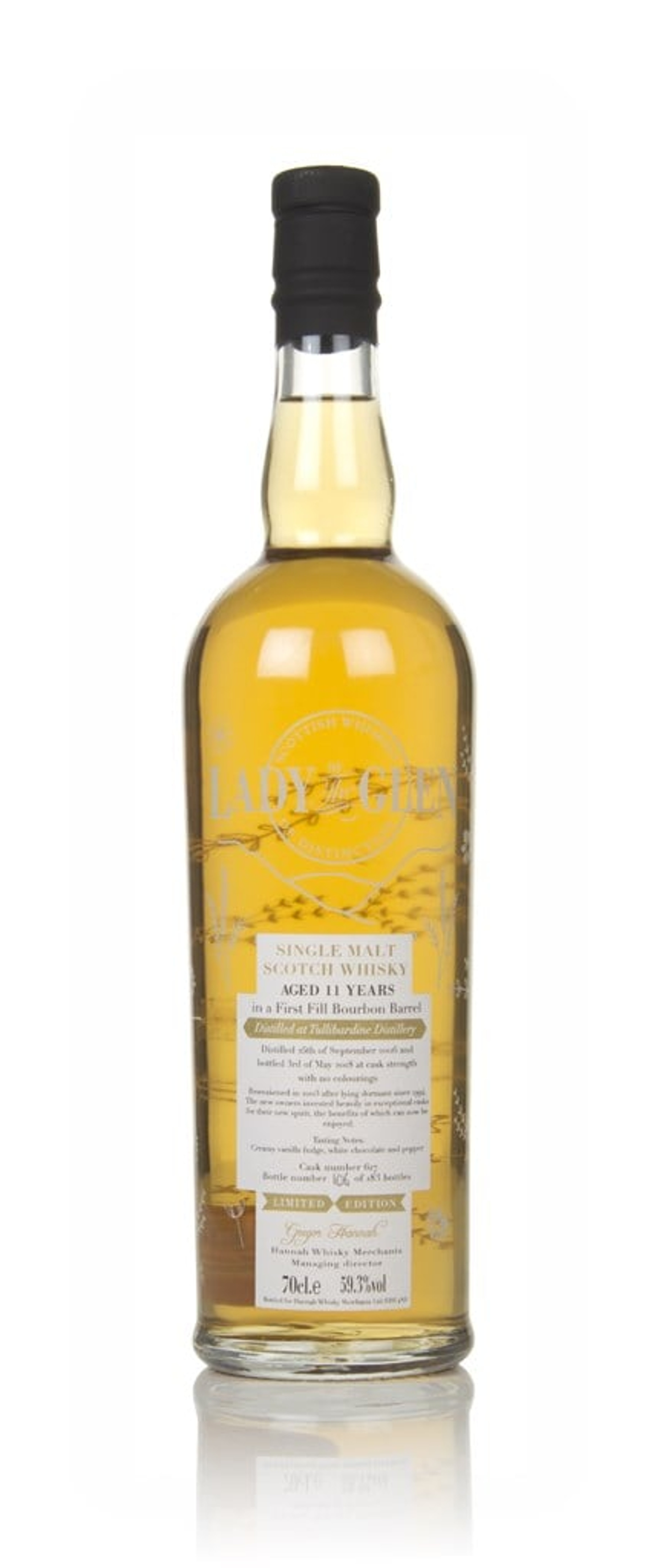 Tullibardine 11 Year Old 2006 (cask 617) - Lady of the Glen (Hannah Whisky Merchants) 70cl