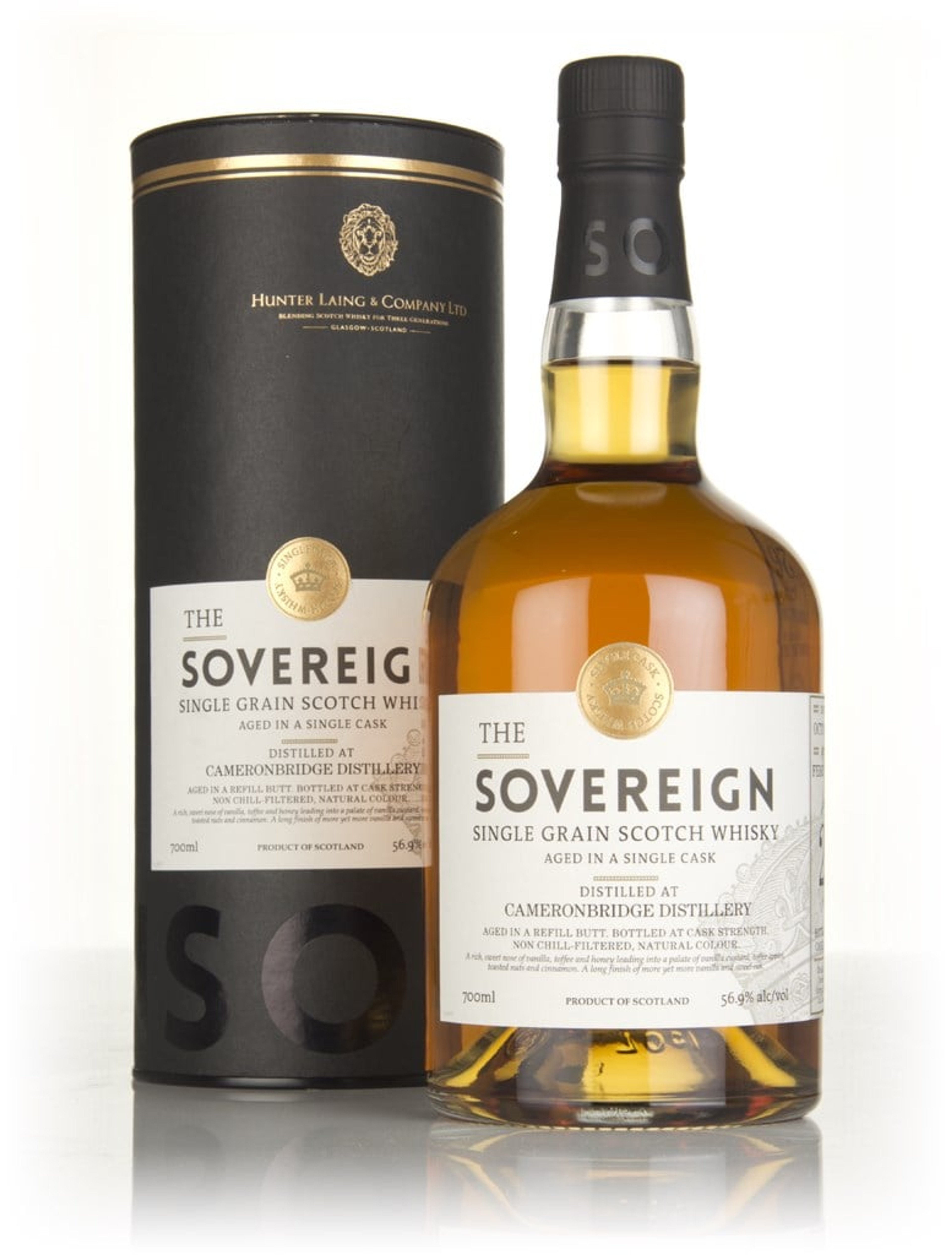 Cameronbridge 26 Year Old 1991 (cask 14752) - The Sovereign (Hunter Laing) 70cl