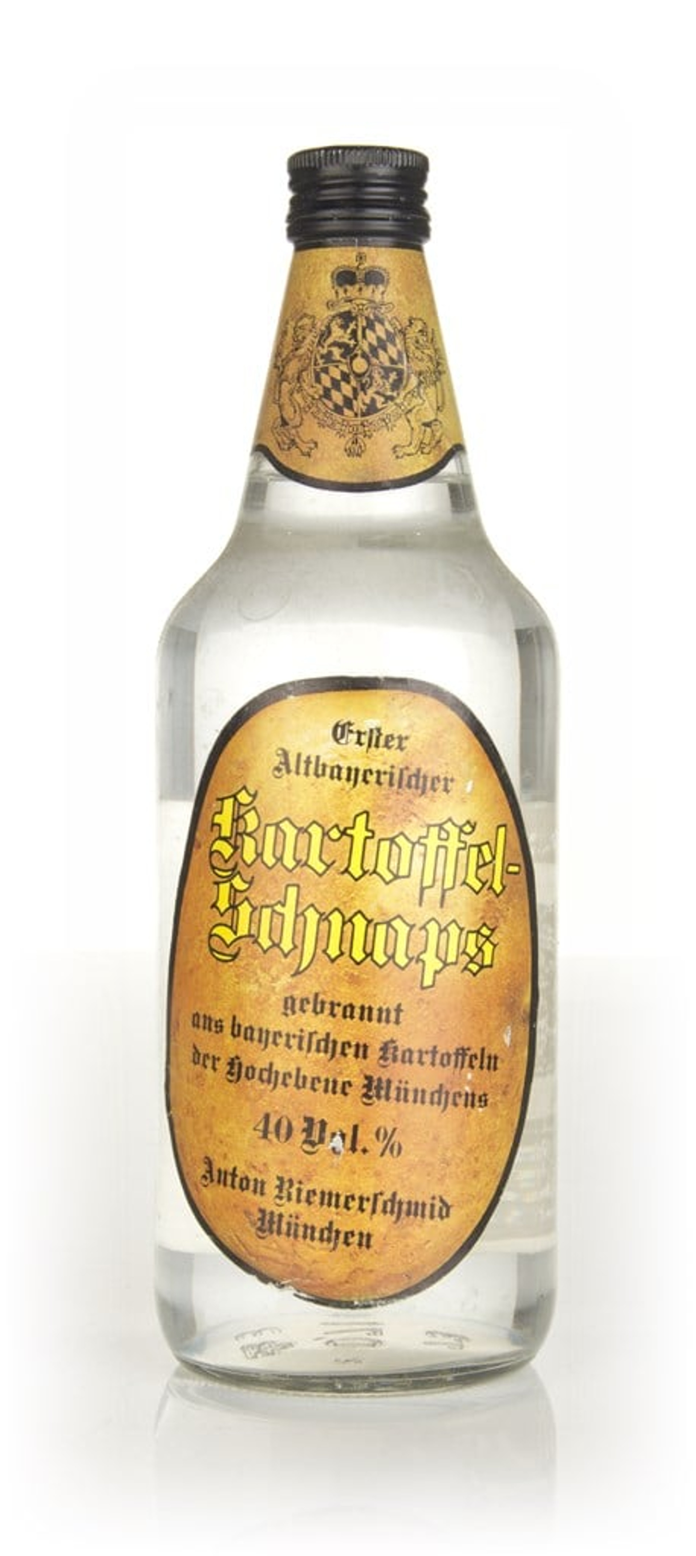 Anton Riemerschmid Kartoffel-Schnapps - 1970s 70cl