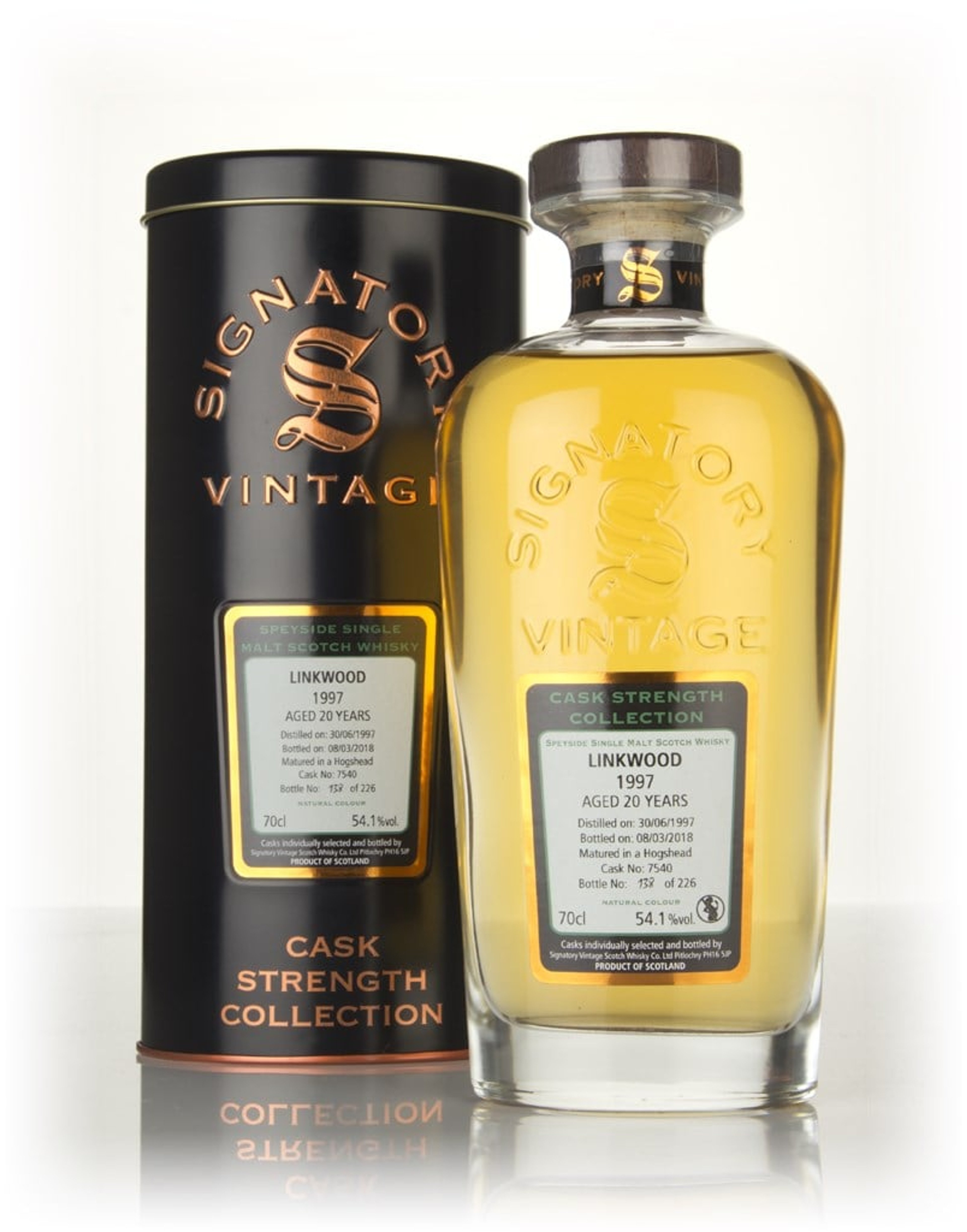 Linkwood 20 Year Old 1997 (cask 7540) - Cask Strength Collection (Signatory) 70cl