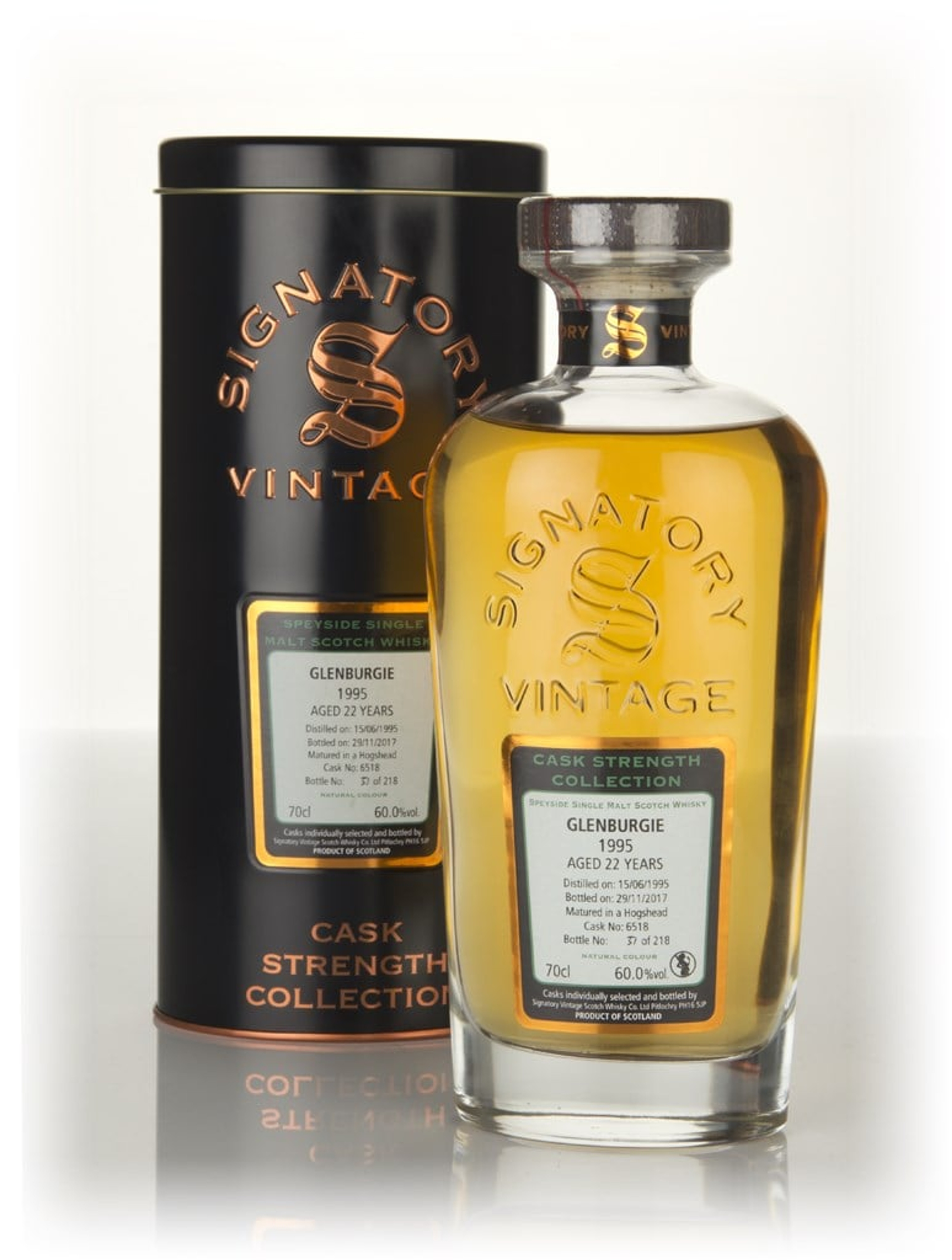 Glenburgie 22 Year Old 1995 (cask 6518) - Cask Strength Collection (Signatory) 70cl