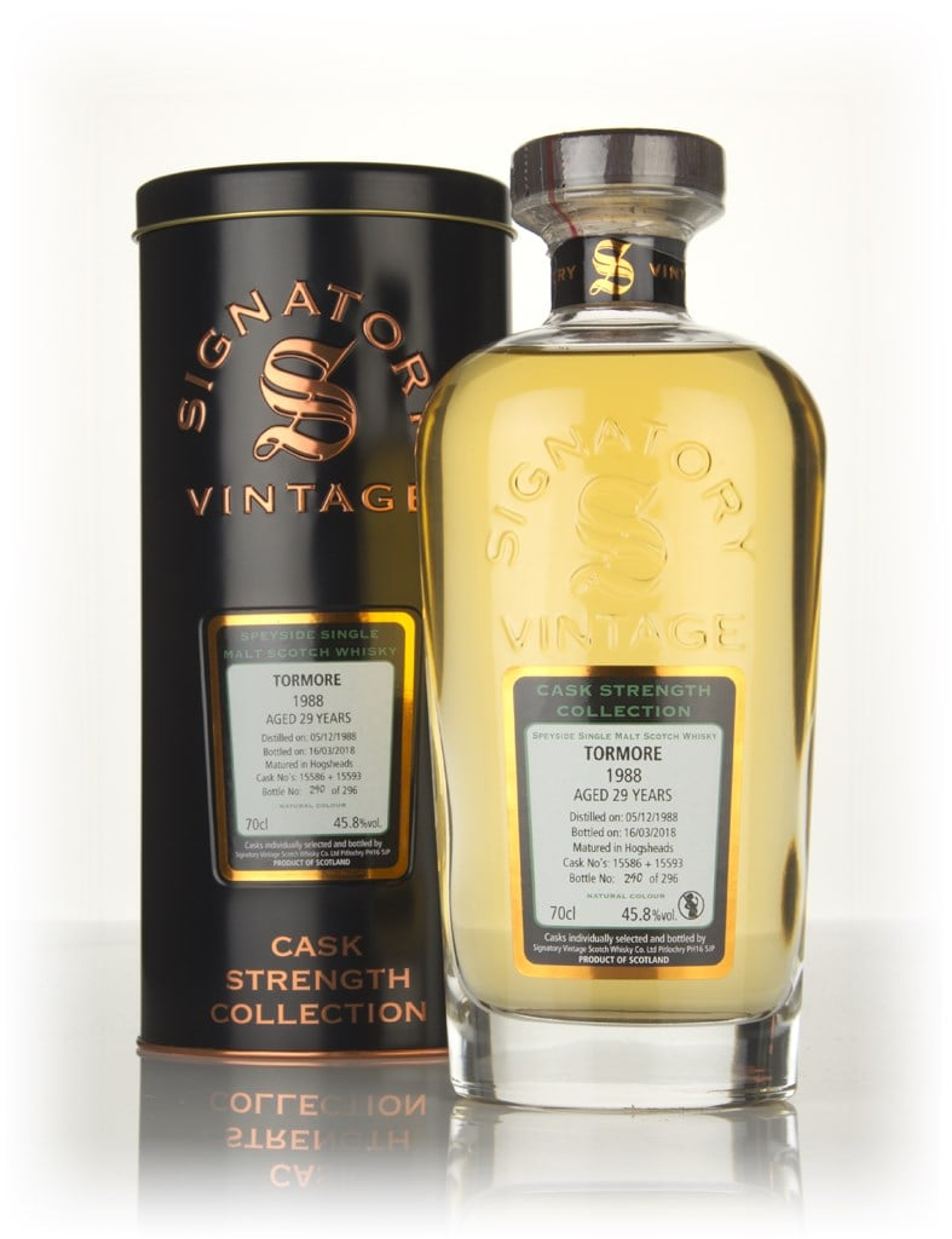 Tormore 29 Year Old 1988 (casks 15586 & 15593) - Cask Strength Collection (Signatory) 70cl
