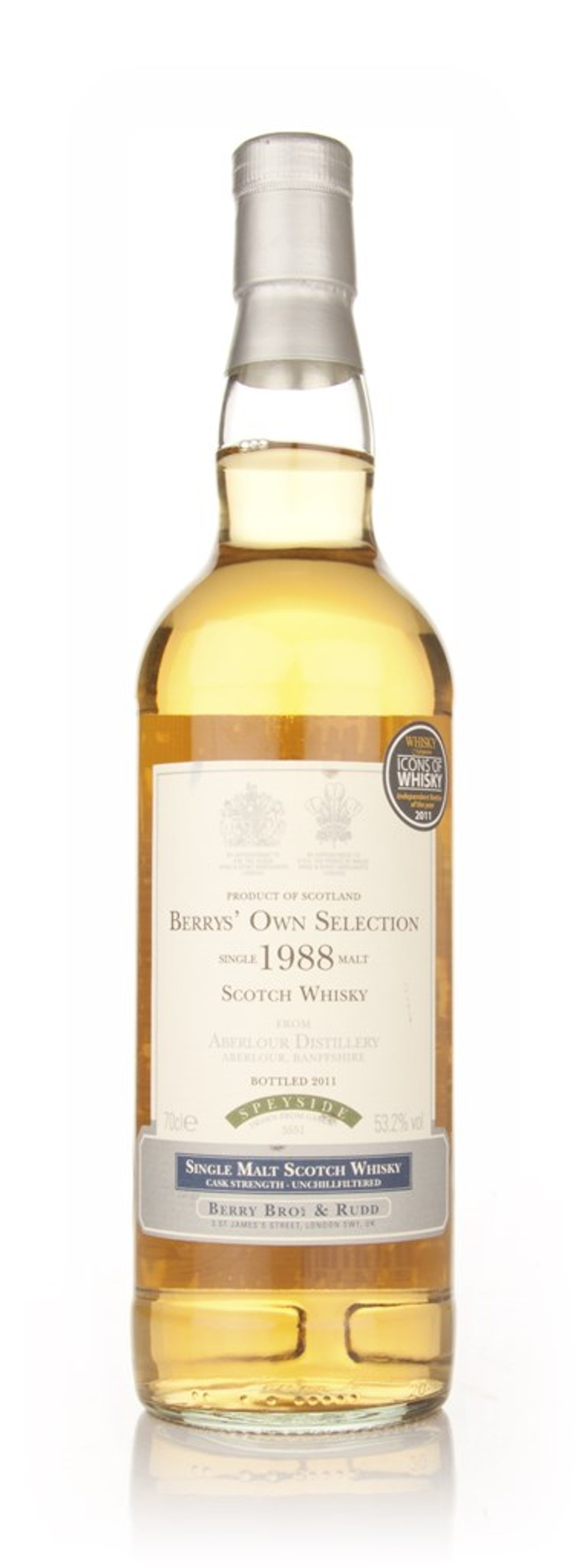 Aberlour 1988 (bottled 2011) (cask 5551) -  (Berry Bros. & Rudd)  70cl