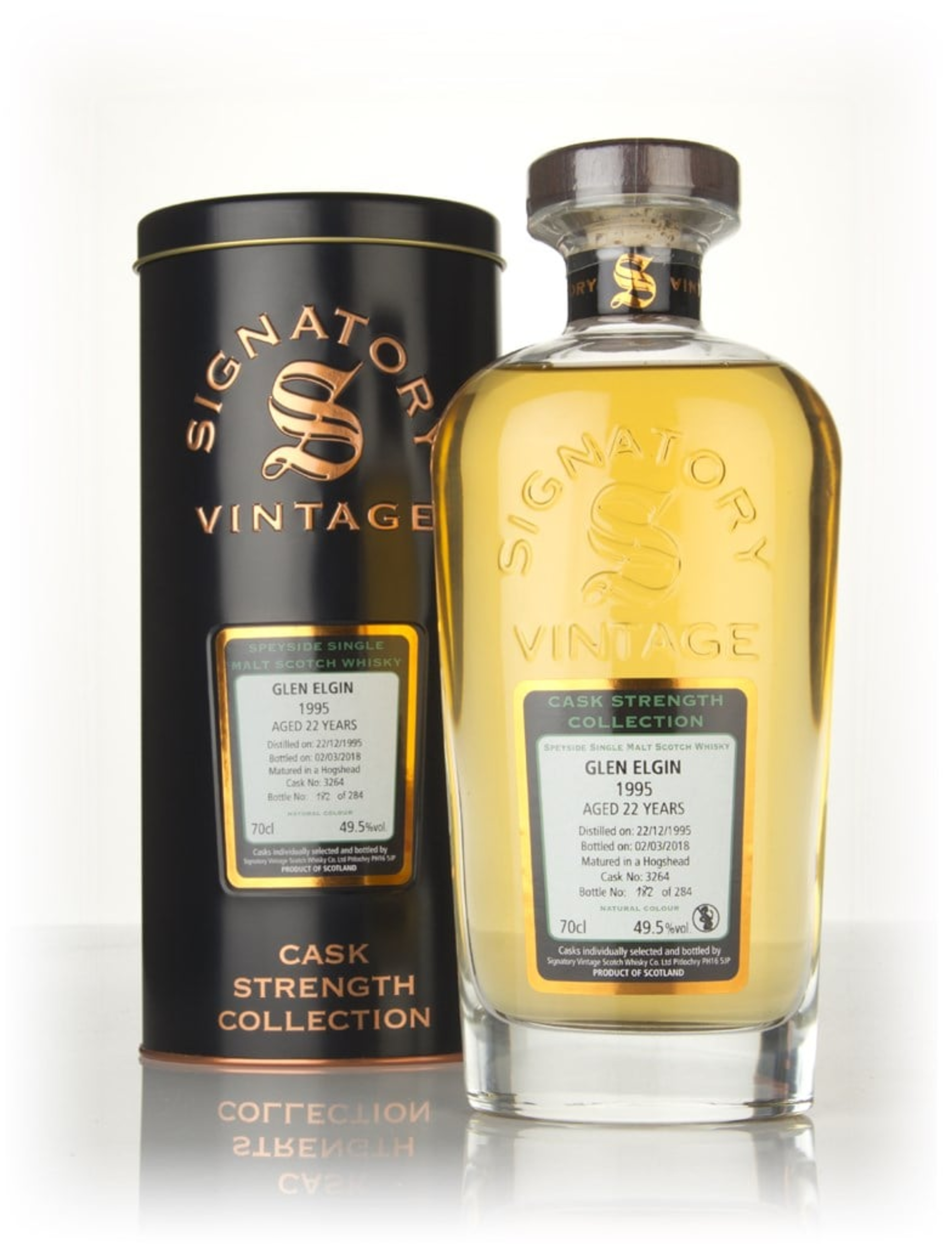 Glen Elgin 22 Year Old 1995 (cask 3264) - Cask Strength Collection (Signatory) 70cl