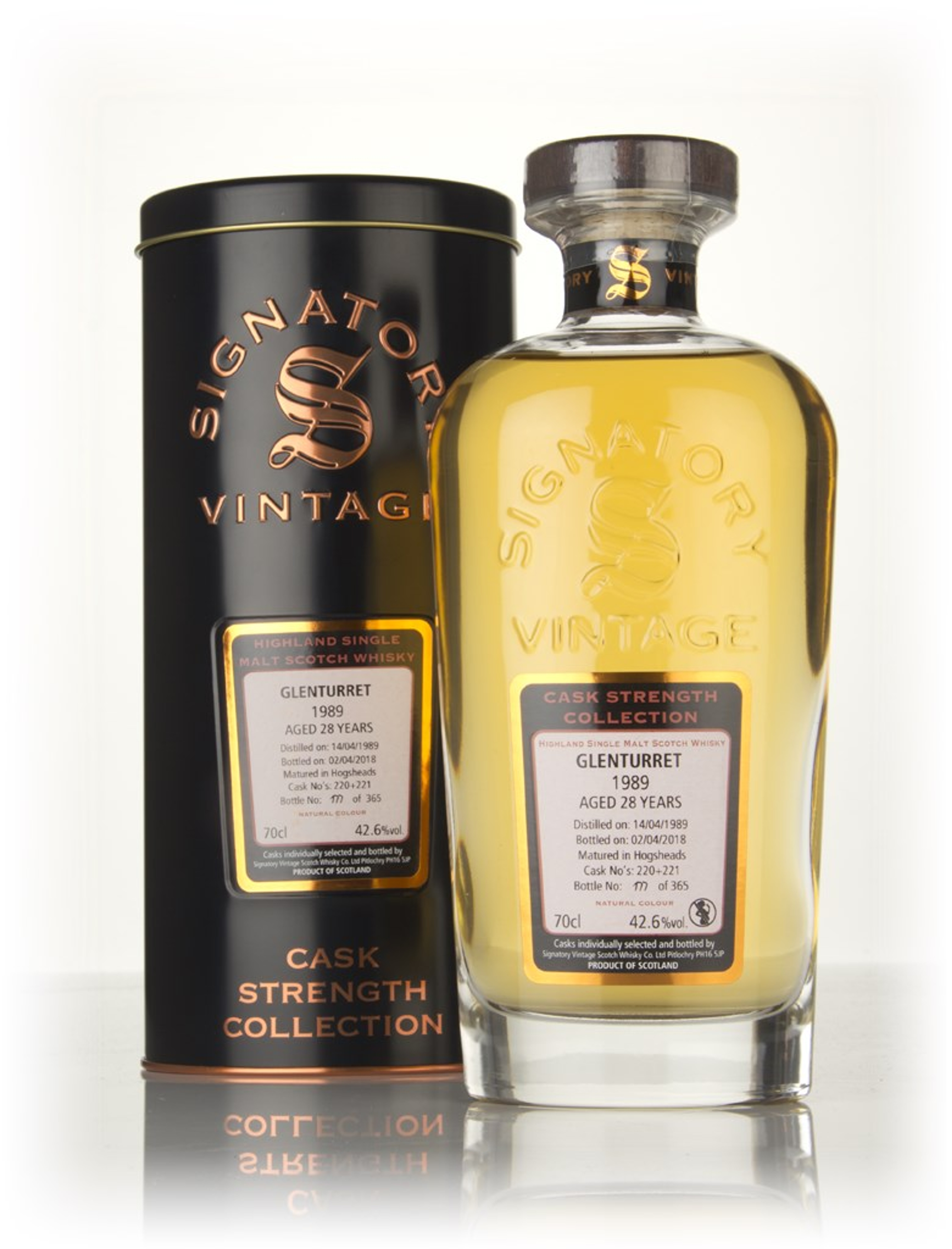 Glenturret 28 Year Old 1989 (casks 220 & 221) - Cask Strength Collection (Signatory) 70cl