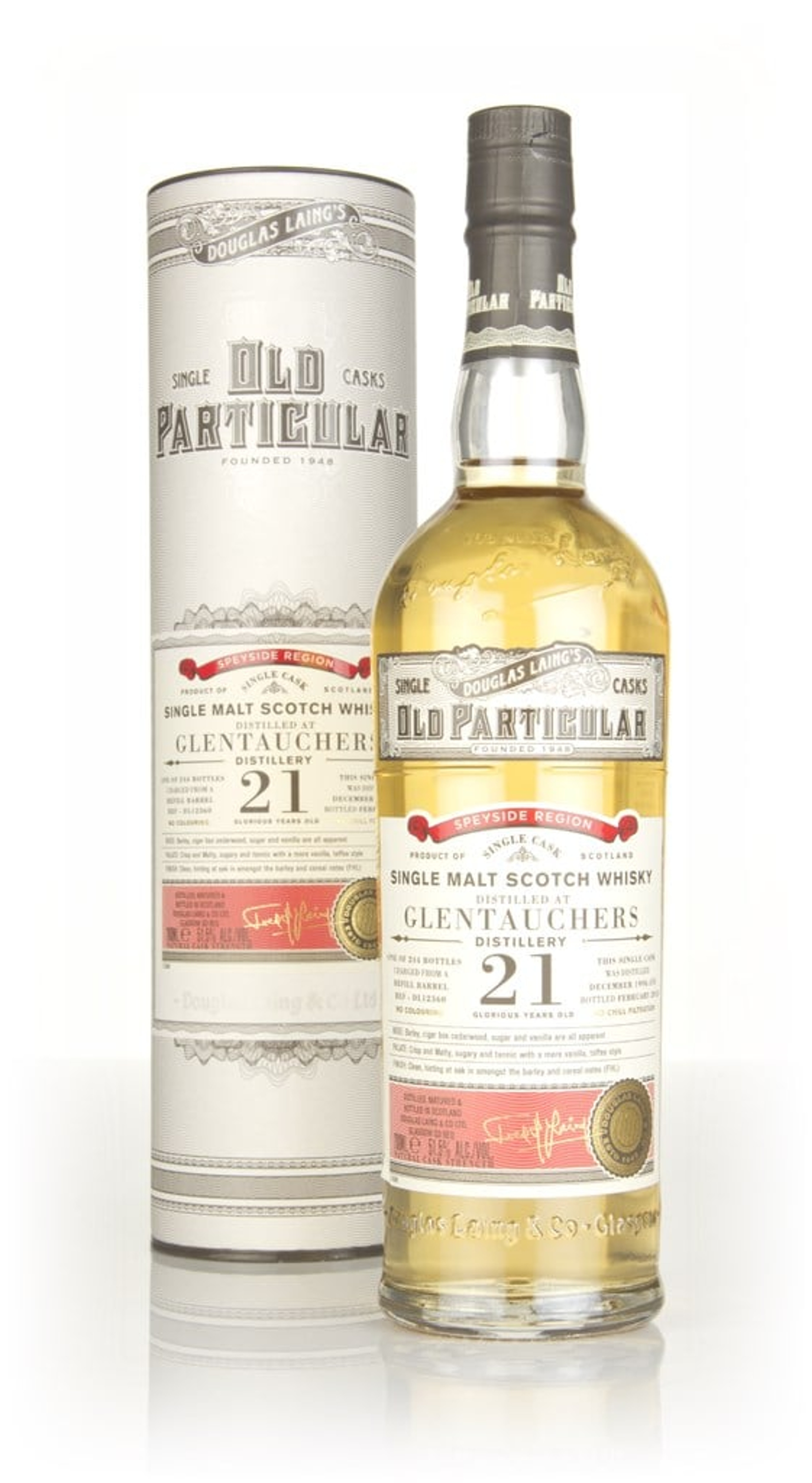 Glentauchers 21 Year Old 1996 (cask 12360) - Old Particular (Douglas Laing) 70cl