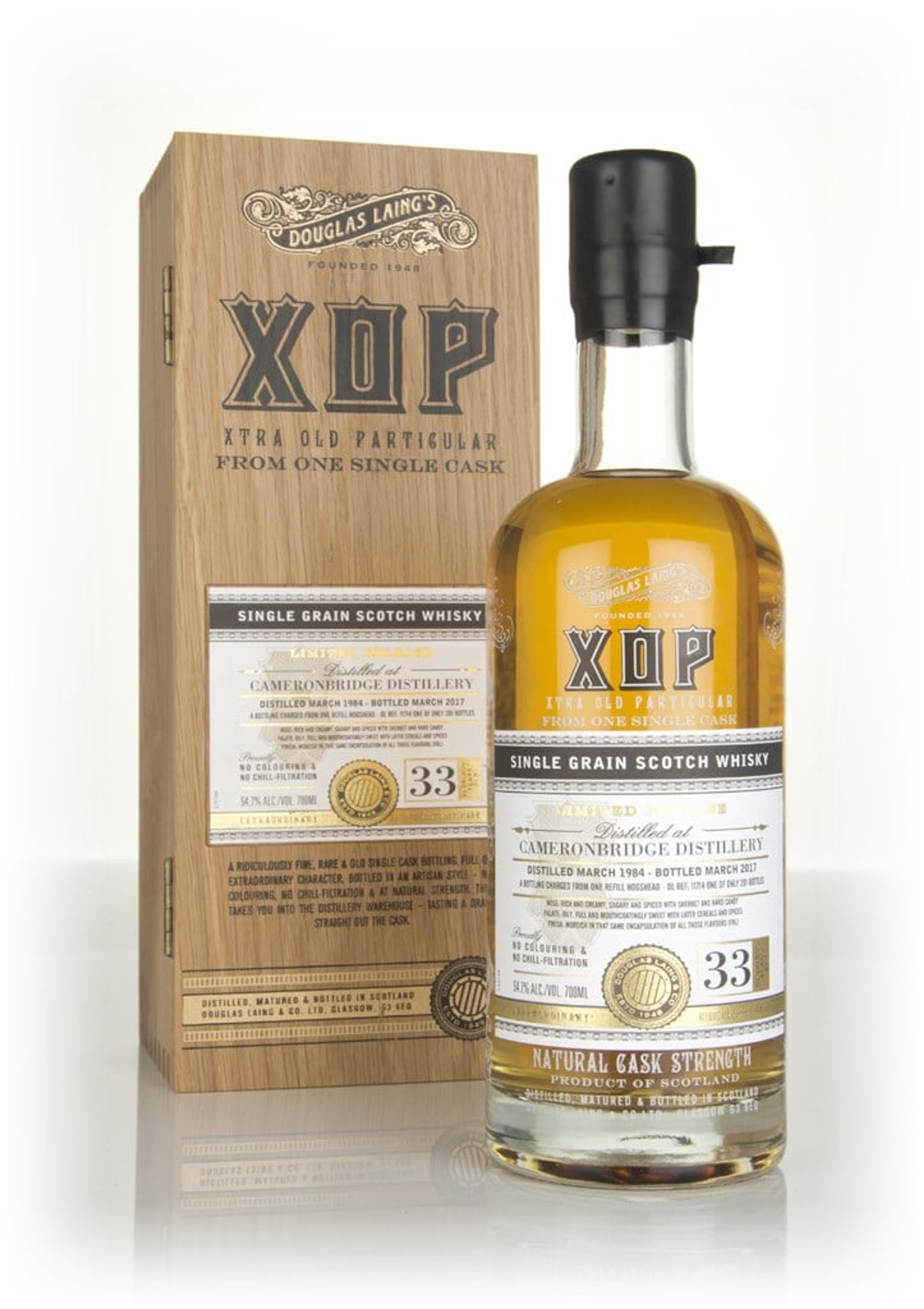Cameronbridge 33 Year Old 1984 (cask 11714) - Xtra Old Particular (Douglas Laing) 70cl