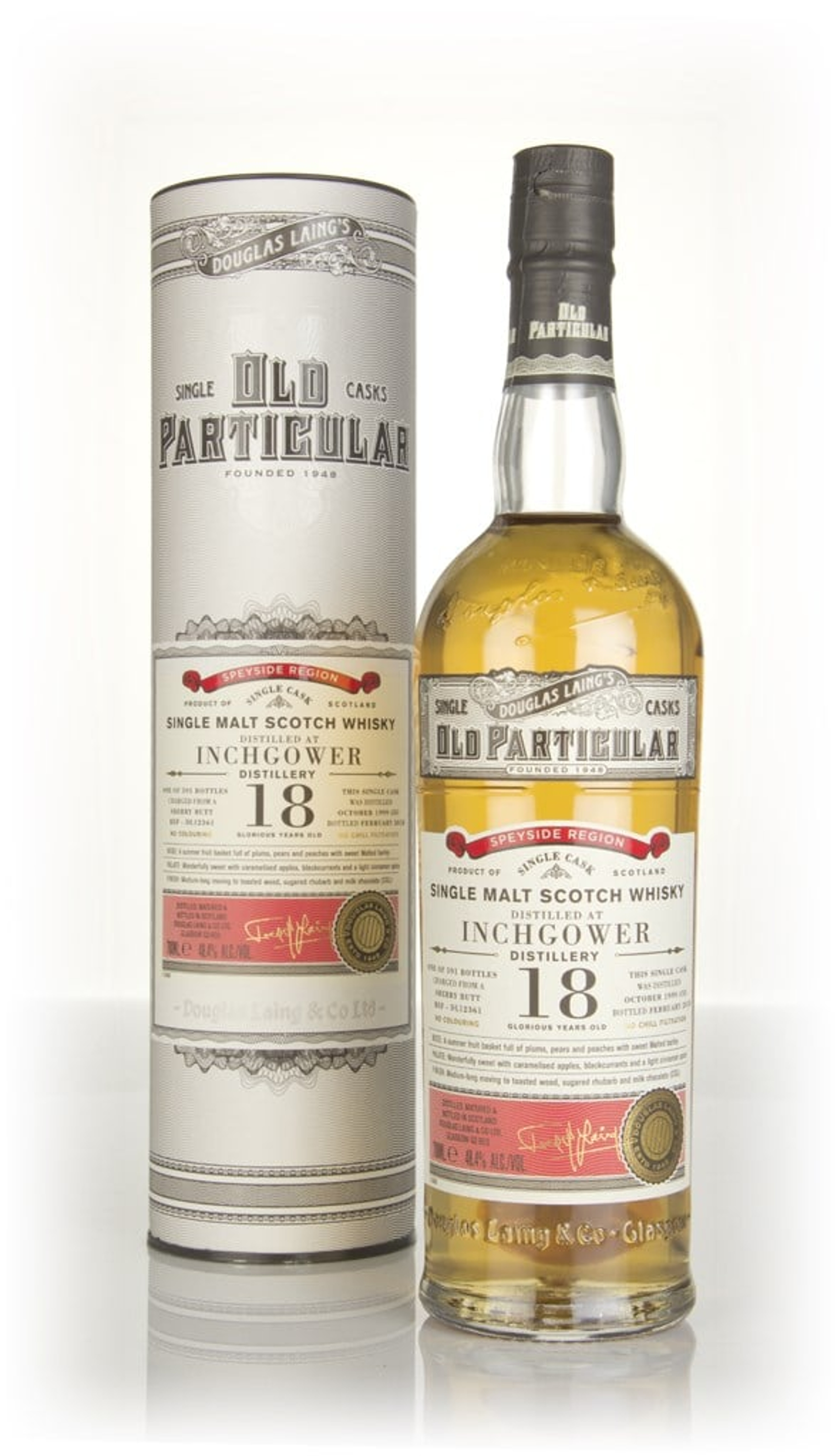 Inchgower 18 Year Old 1999 (cask 12361) - Old Particular (Douglas Laing) 70cl
