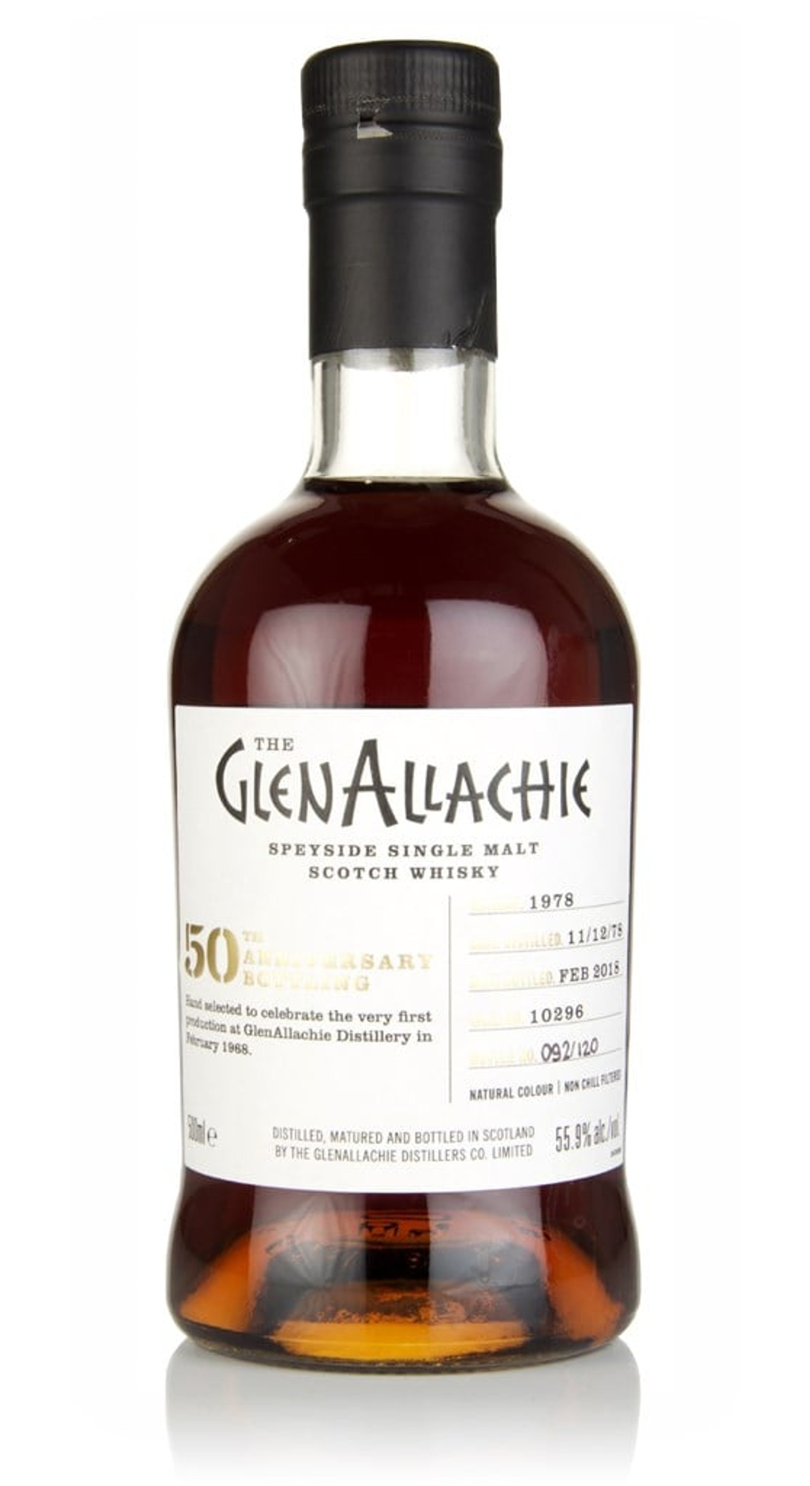 GlenAllachie 39 Year Old 1978 (cask 10296) - 50th Anniversary Bottling 50cl