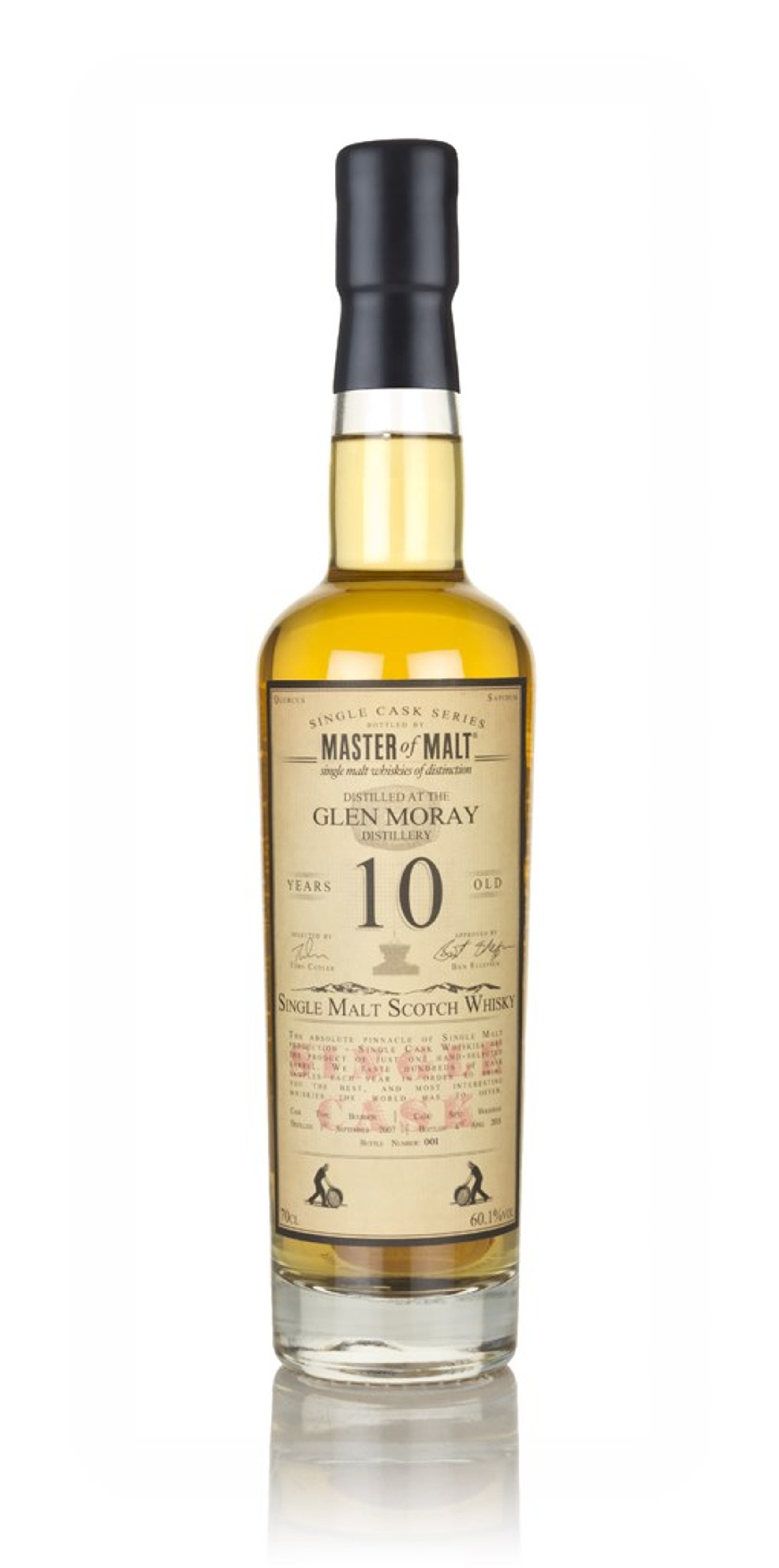 Glen Moray 10 Year Old 2007 - Single Cask (Master of Malt) 70cl