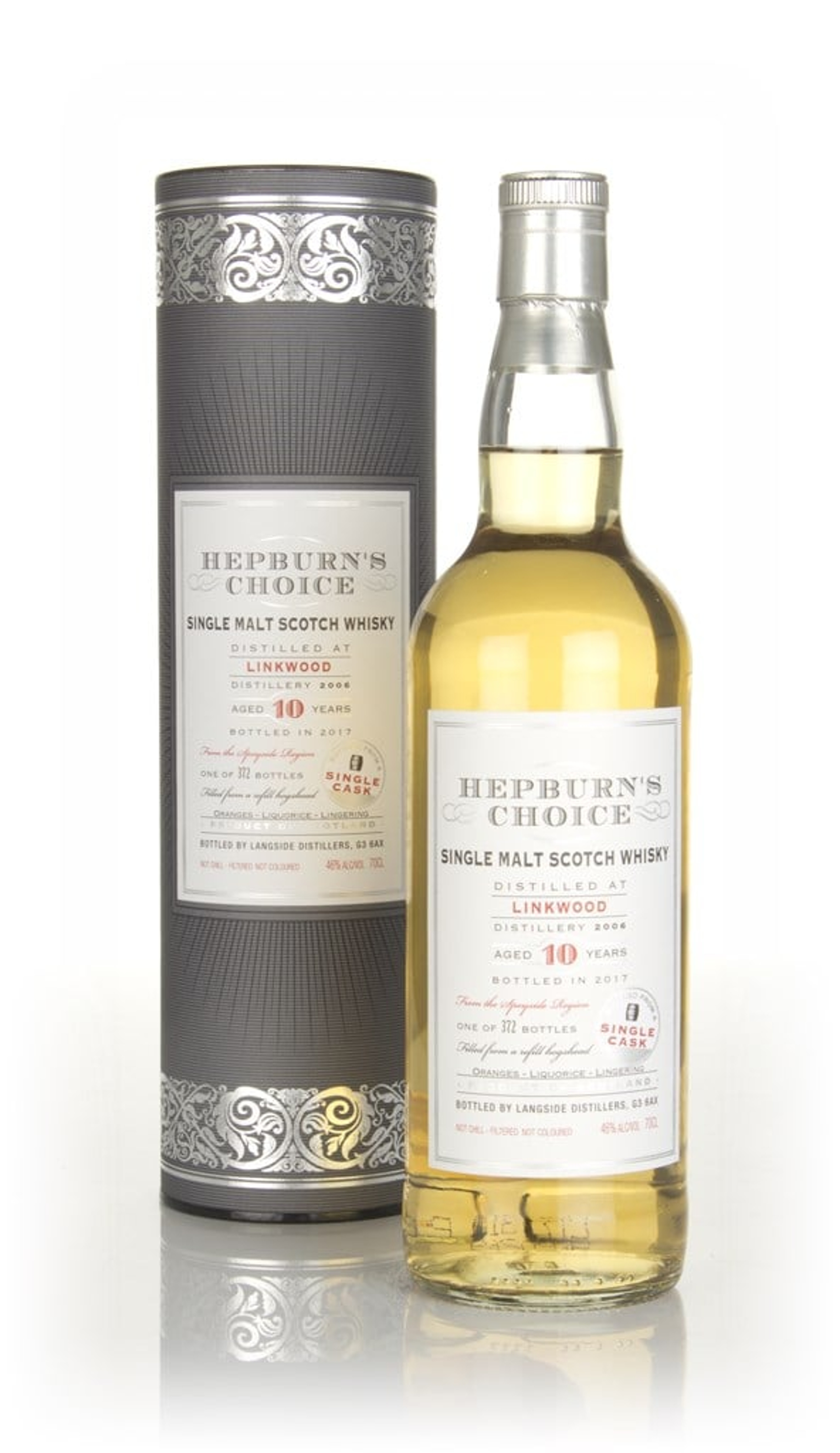 Linkwood 10 Year Old 2006 (bottled 2017) - Hepburn's Choice (Langside) 70cl