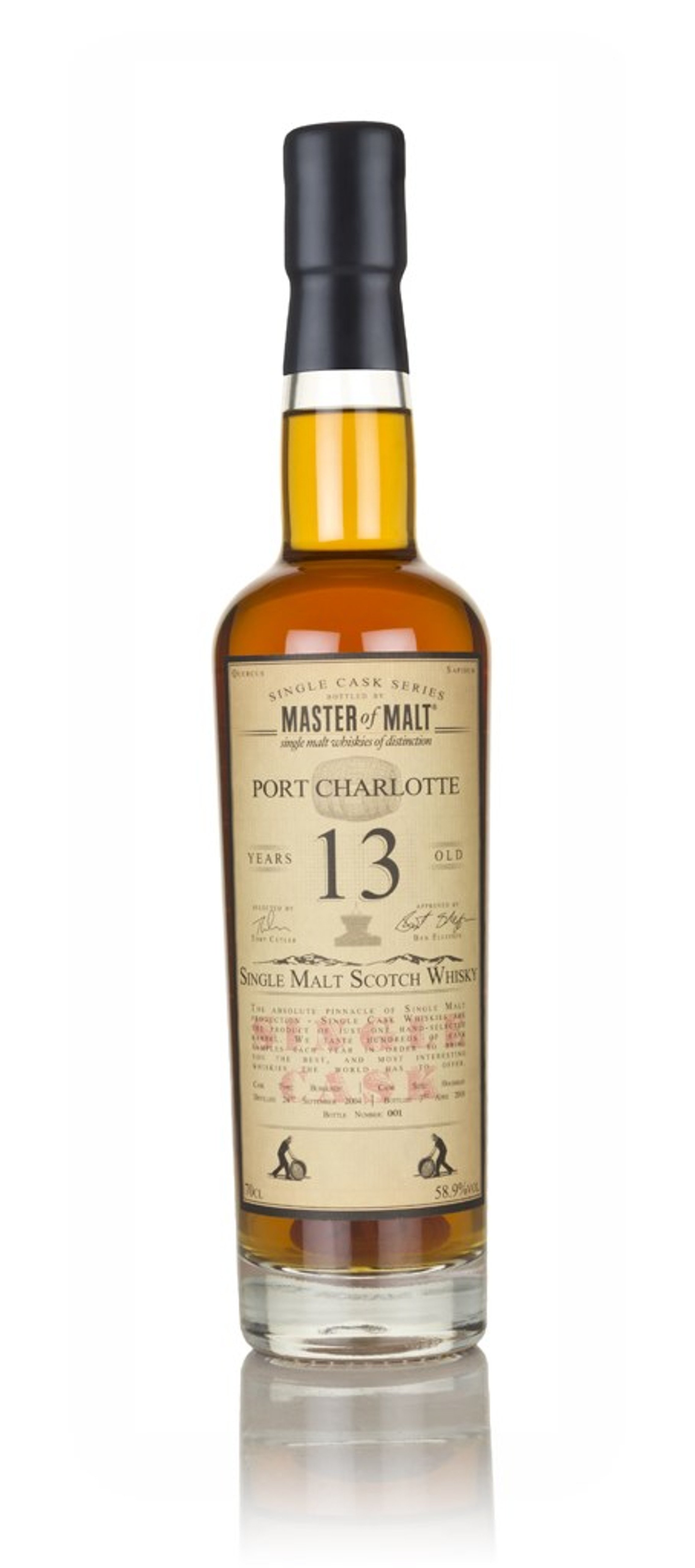 Port Charlotte 13 Year Old 2004 (Burgundy cask) - Single Cask (Master of Malt) 70cl