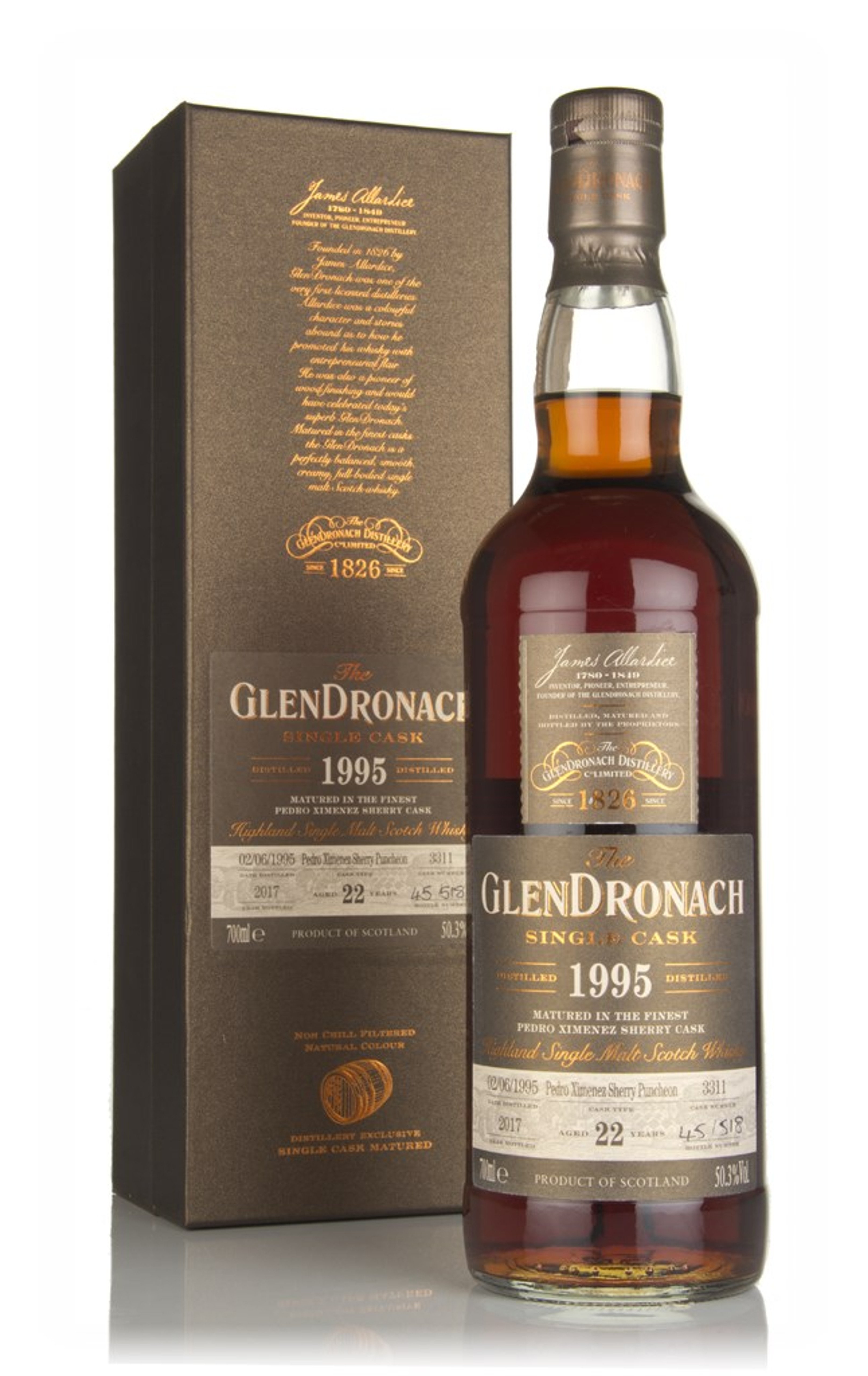 The GlenDronach 22 Year Old 1995 (cask 3311) 70cl