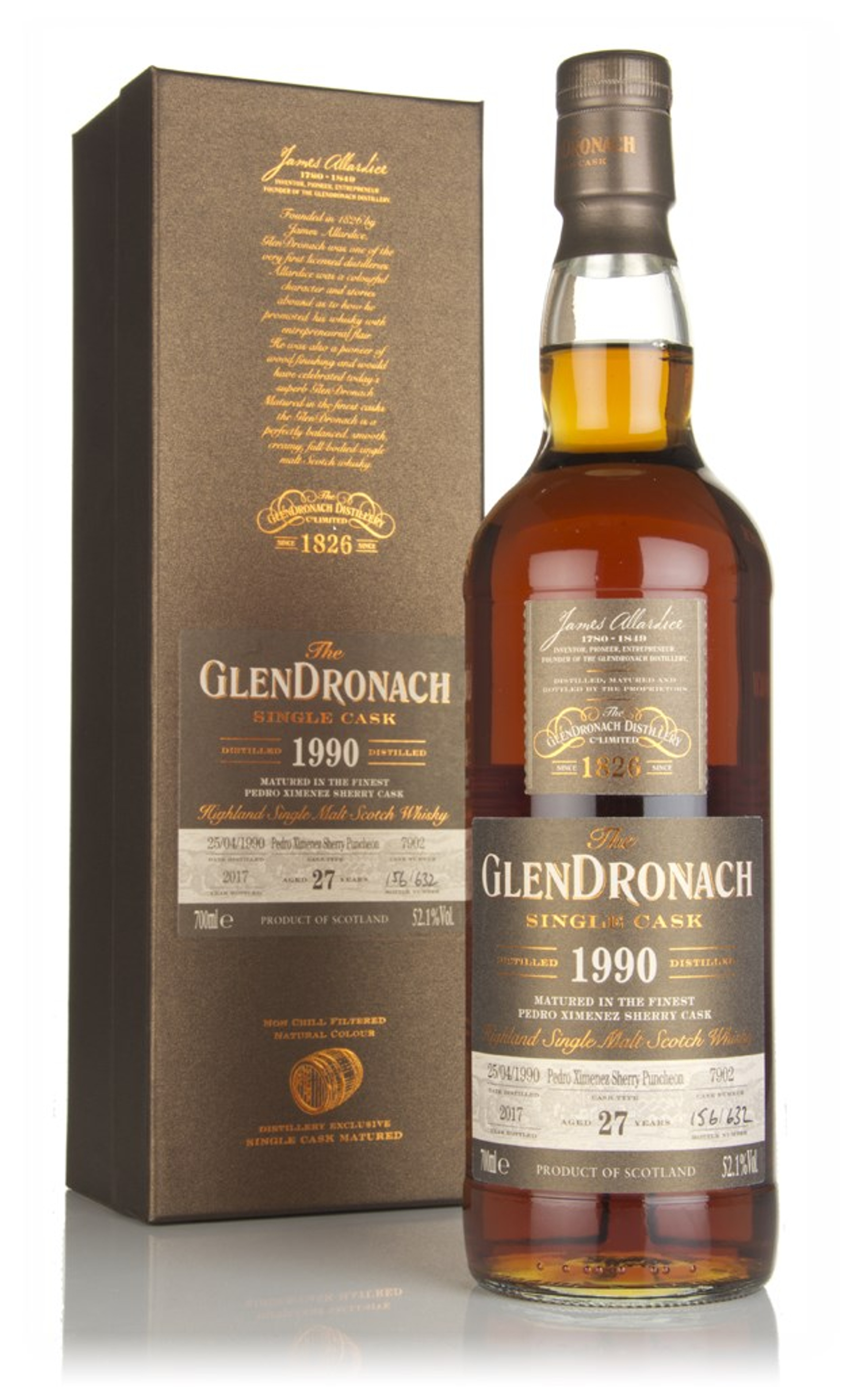The GlenDronach 27 Year Old 1990 (cask 7902) 70cl