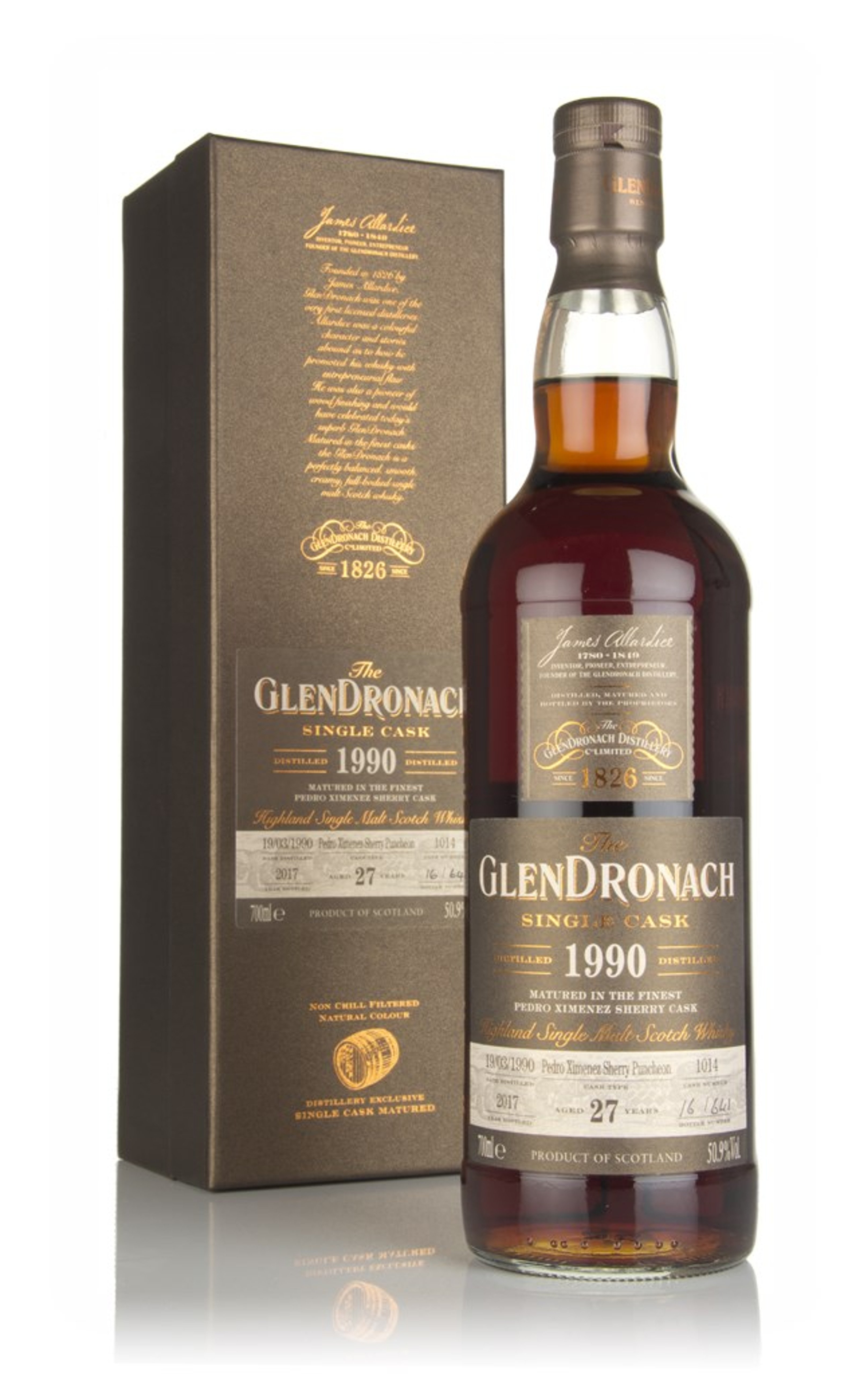 The GlenDronach 27 Year Old 1990 (cask 1014) 70cl