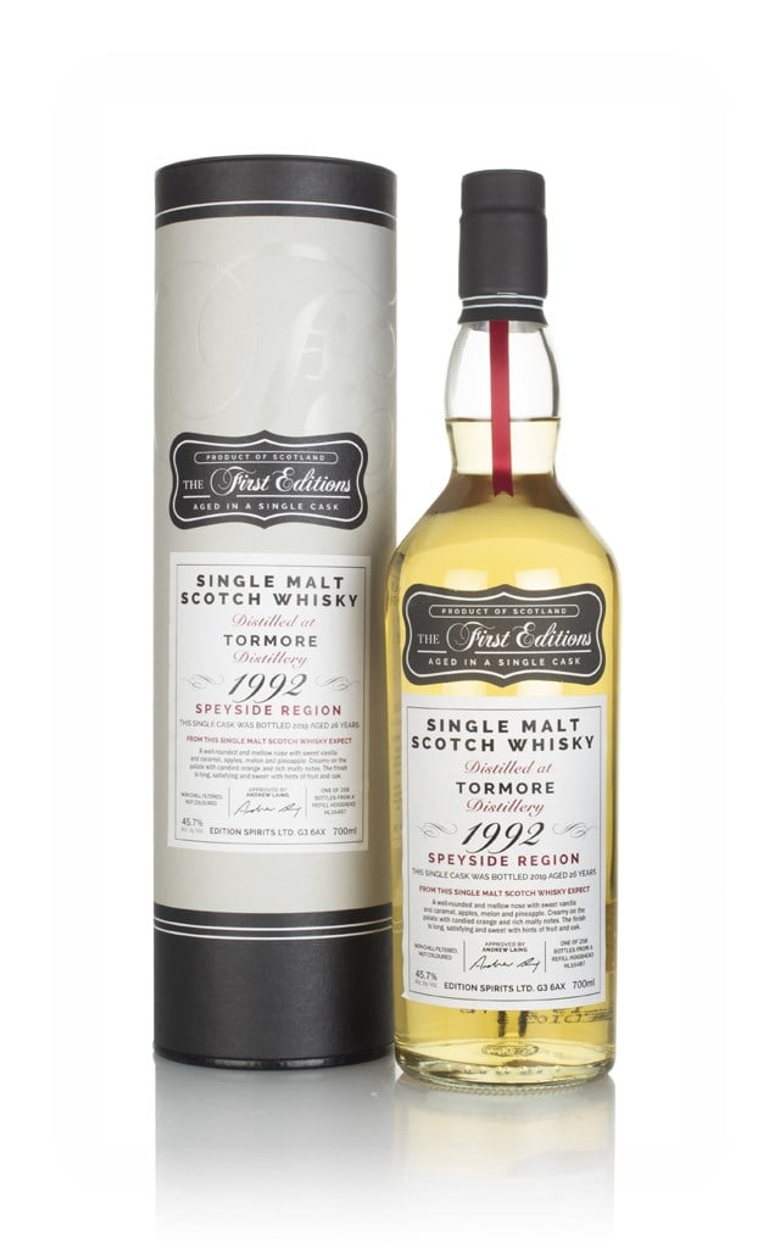 Tormore  26 Year Old 1992 (cask 16487) - The First Editions (Hunter Laing) 70cl