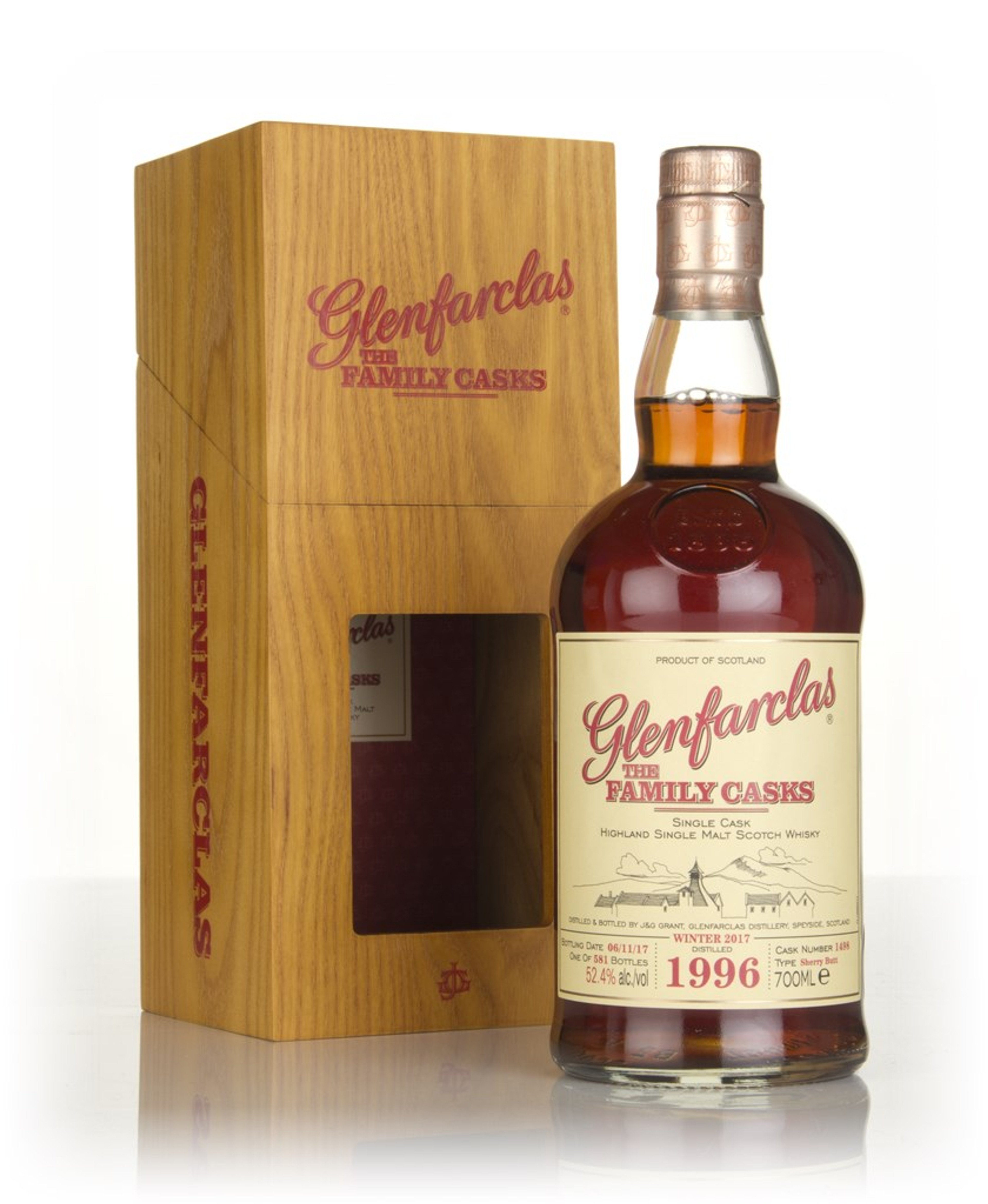 Glenfarclas 1996 (cask 1498) Family Cask Winter 2017 Release 70cl