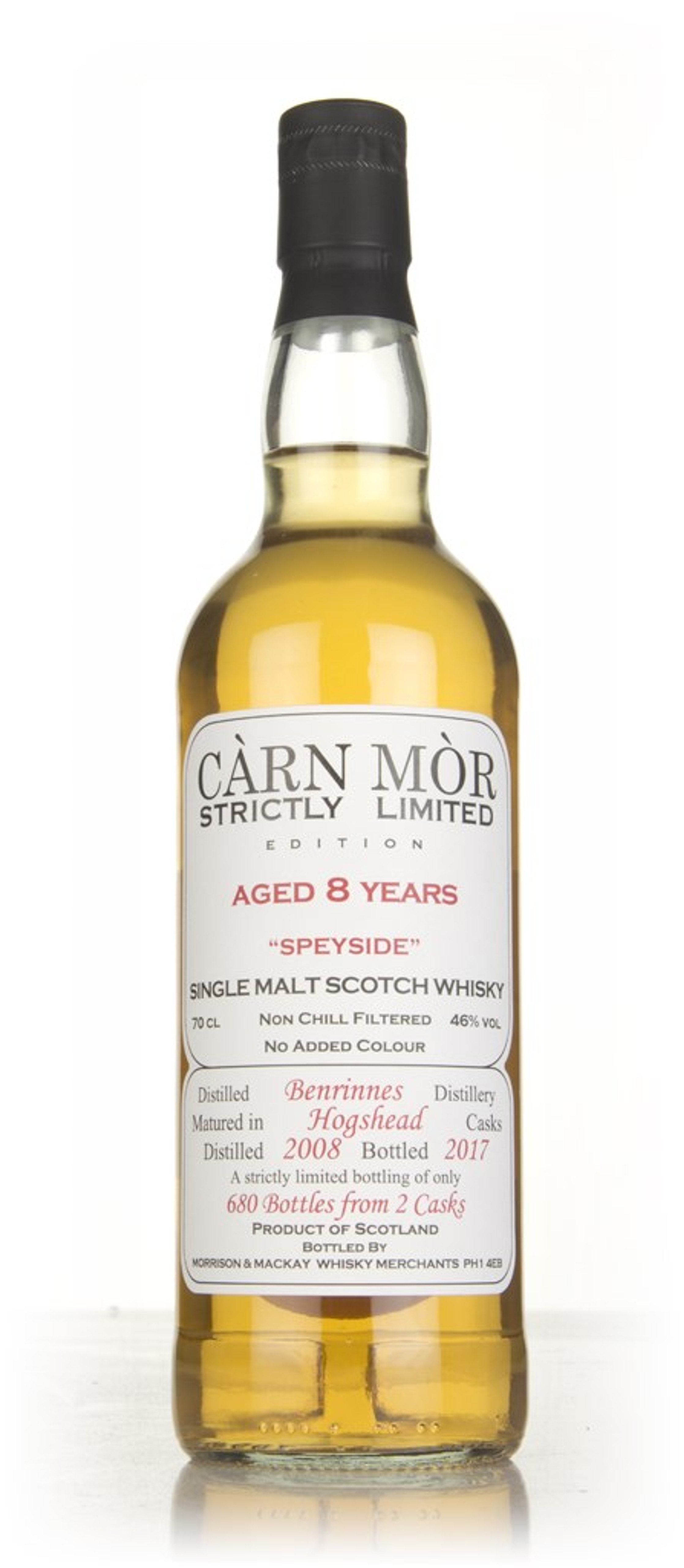 Benrinnes 8 Year Old 2008 - Strictly Limited (Càrn Mòr) 70cl