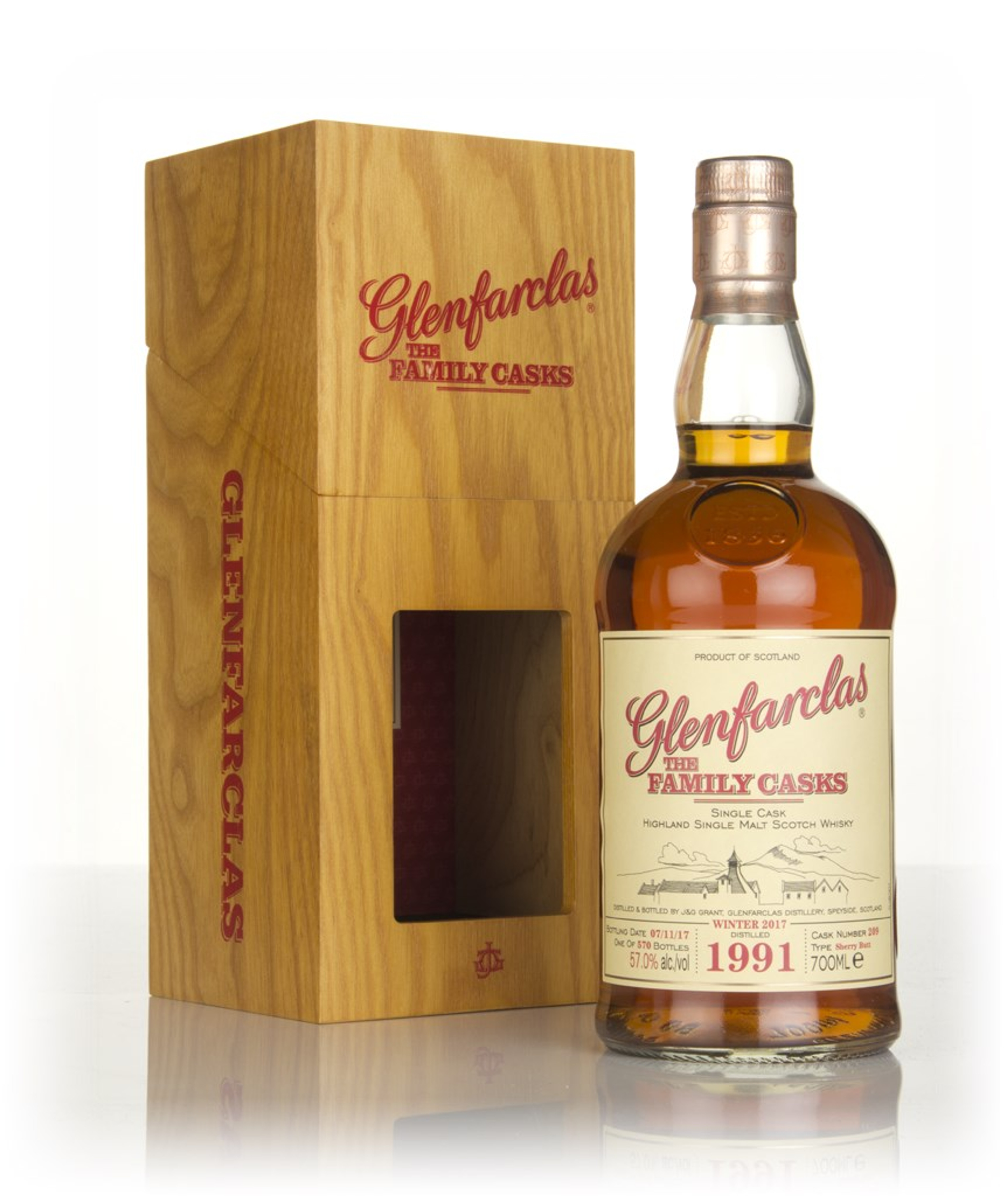 Glenfarclas 1991 (cask 209) Family Cask Winter 2017 Release 70cl