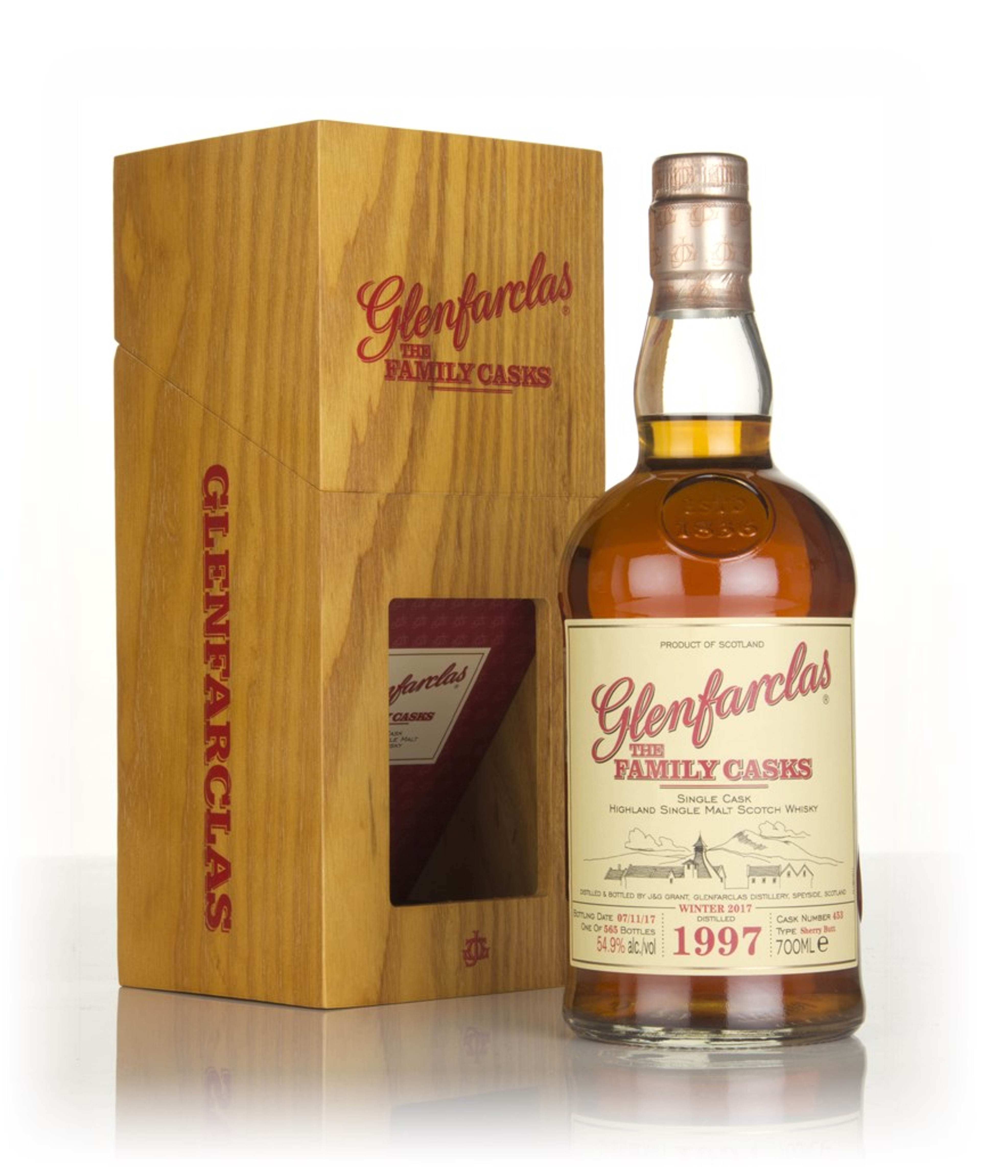 Glenfarclas 1997 (cask 453) Family Cask Winter 2017 Release 70cl