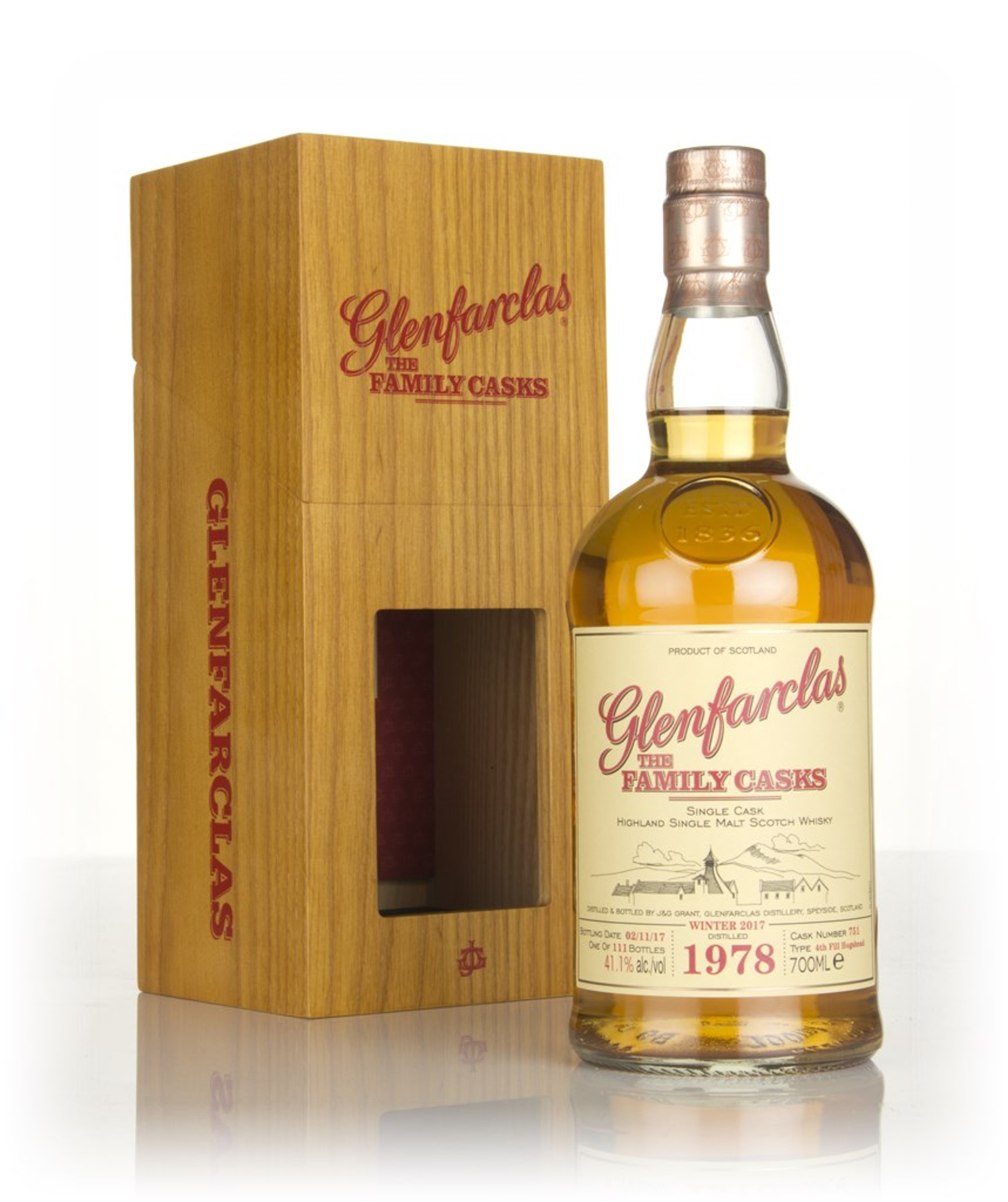 Glenfarclas 1978 (cask 751) Family Cask Winter 2017 Release 70cl