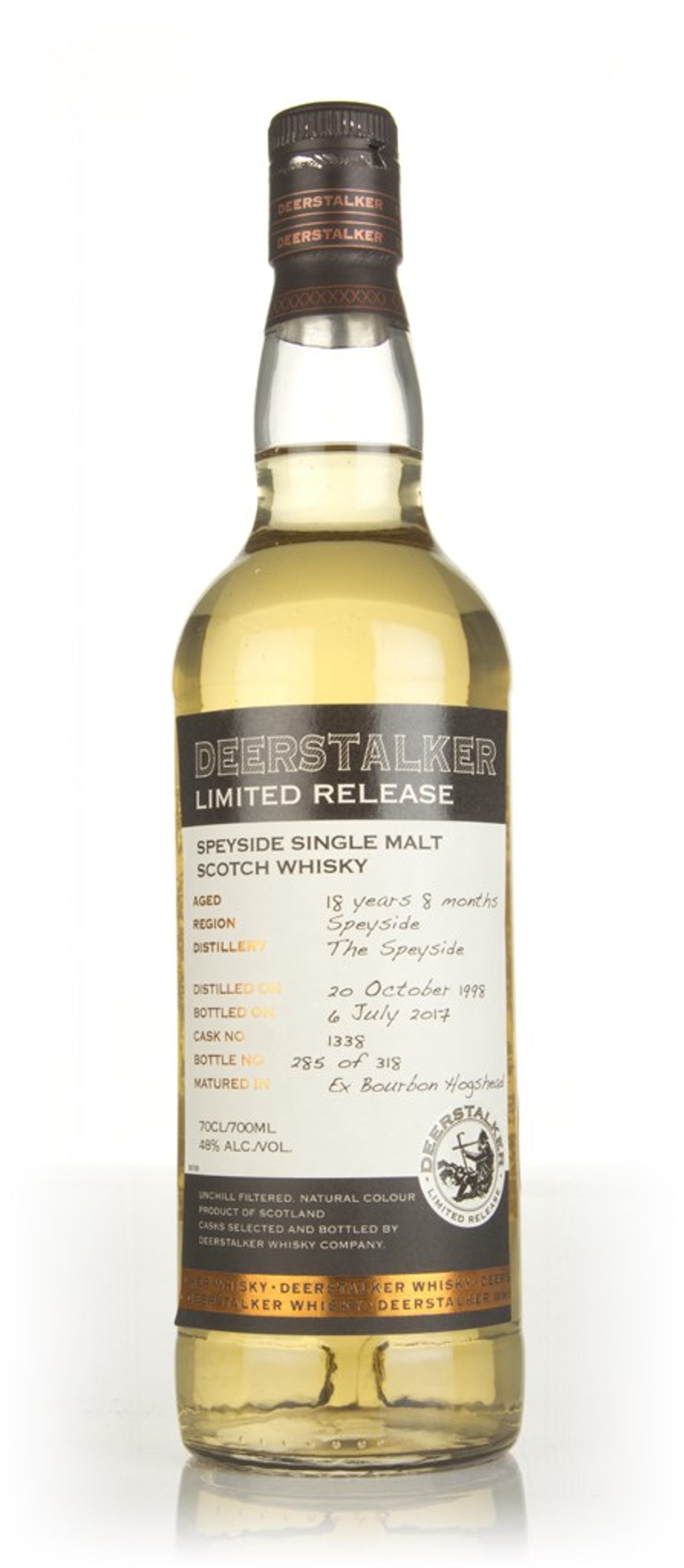 Speyside 18 Year Old 1998 (cask 1338) - Deerstalker Limited Release 70cl