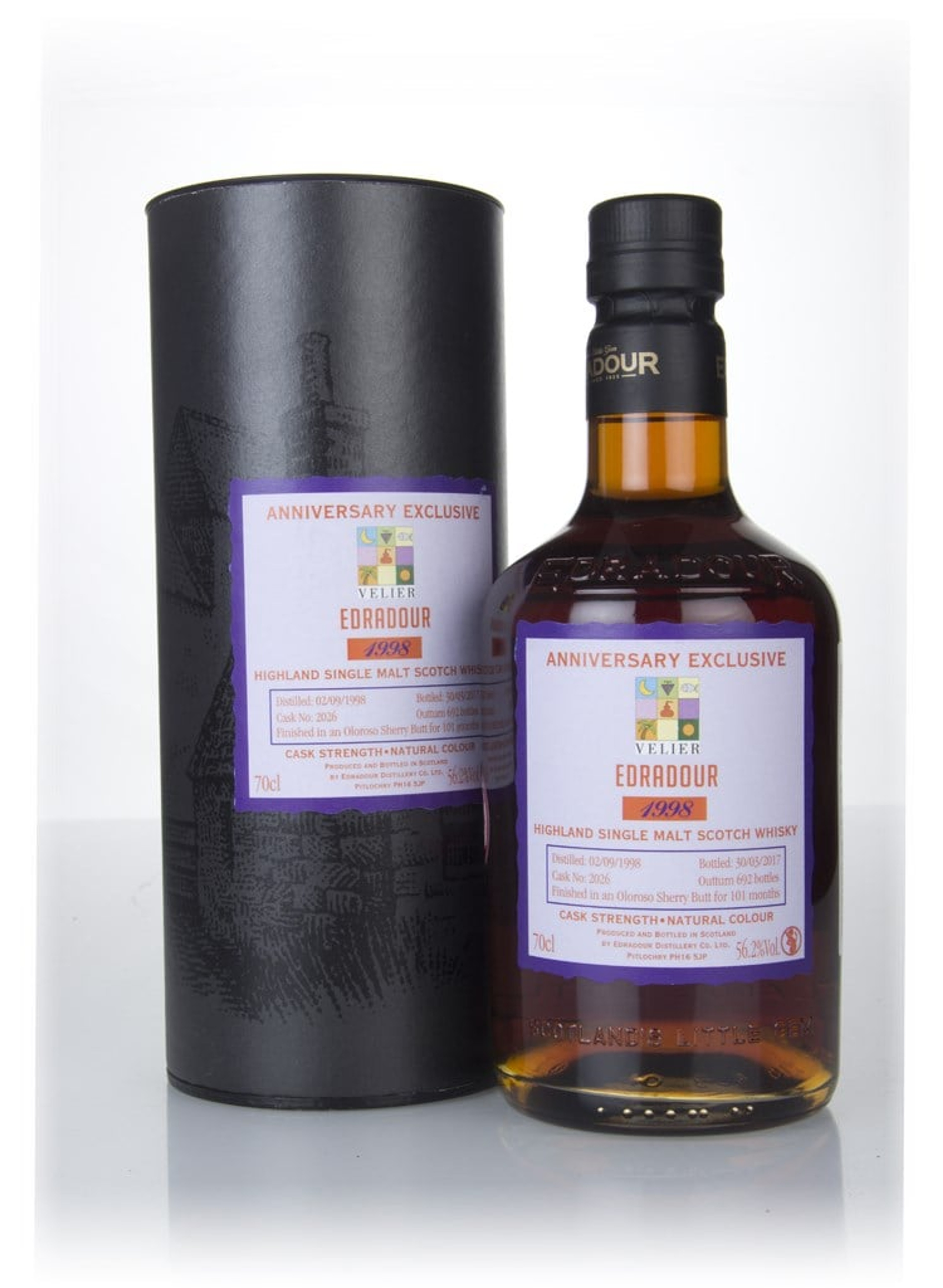 Edradour 18 Year Old 1998 (cask 2026) - Velier 70th Anniversary Exclusive 70cl