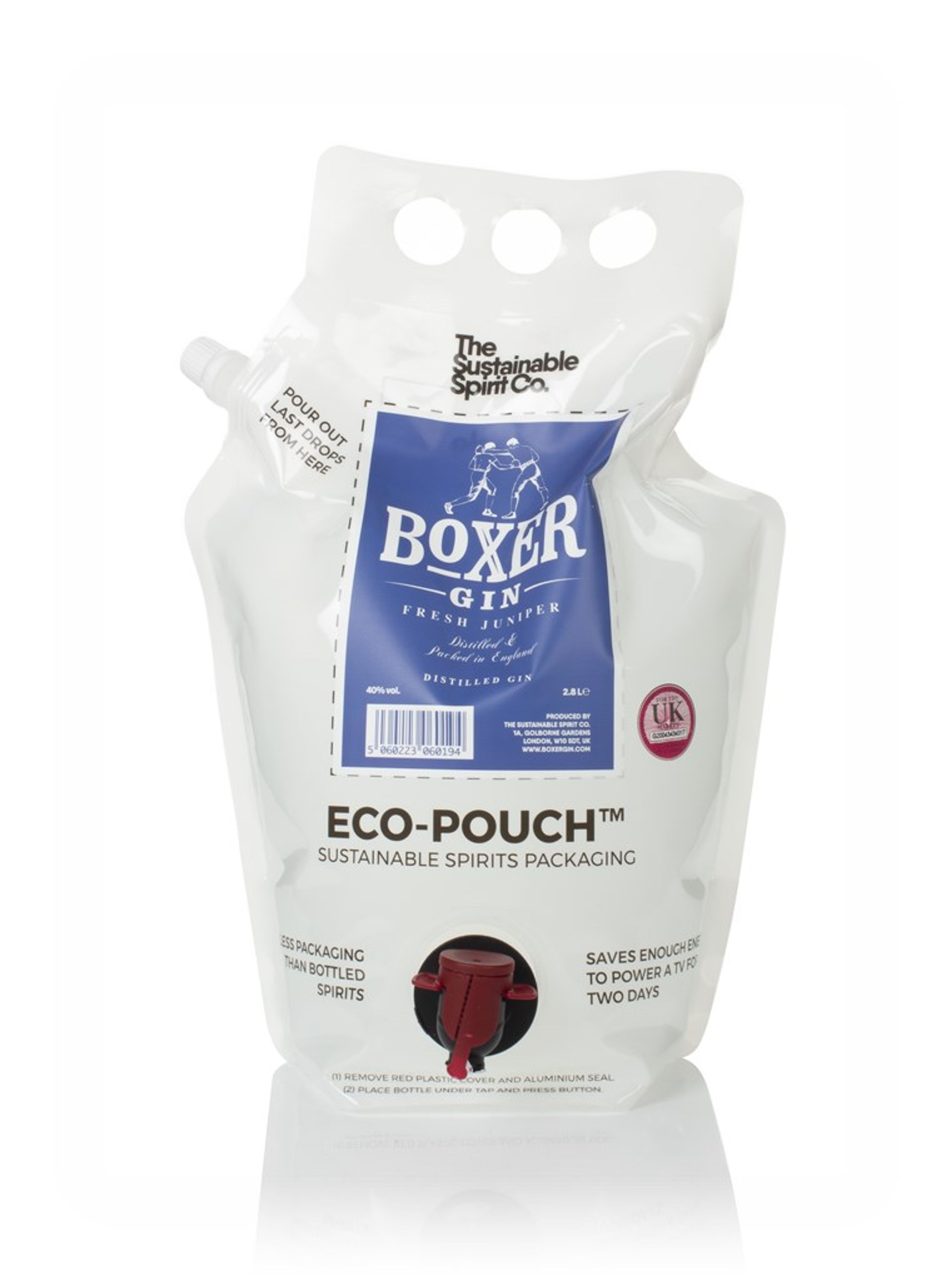 Boxer Gin Eco-Pouch (The Sustainable Spirit Co.) 280cl