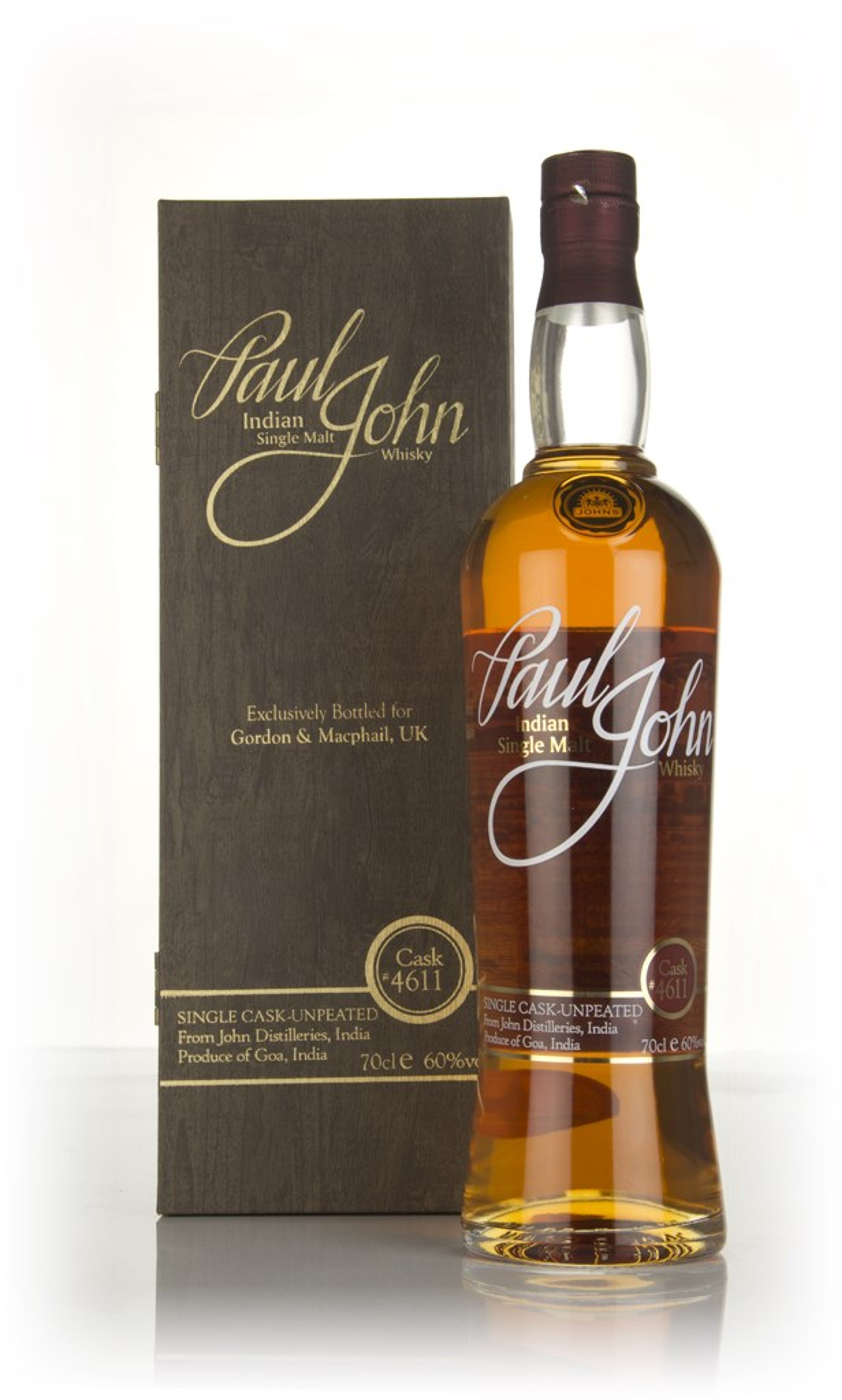 Paul John Single Cask (cask #4611) 70cl