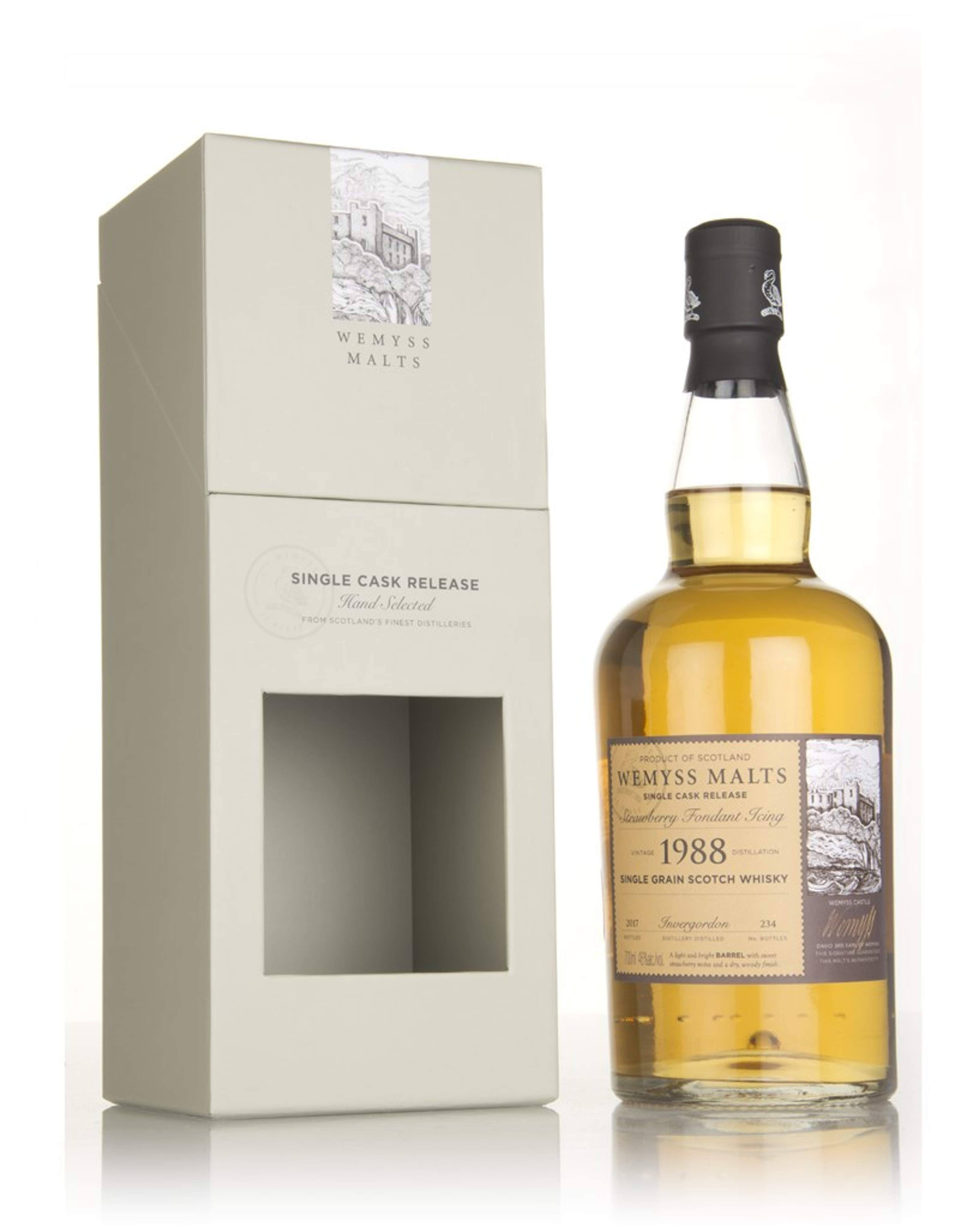 Strawberry Fondant Icing 1988 (bottled 2017) - Wemyss Malts (Invergordon) 70cl