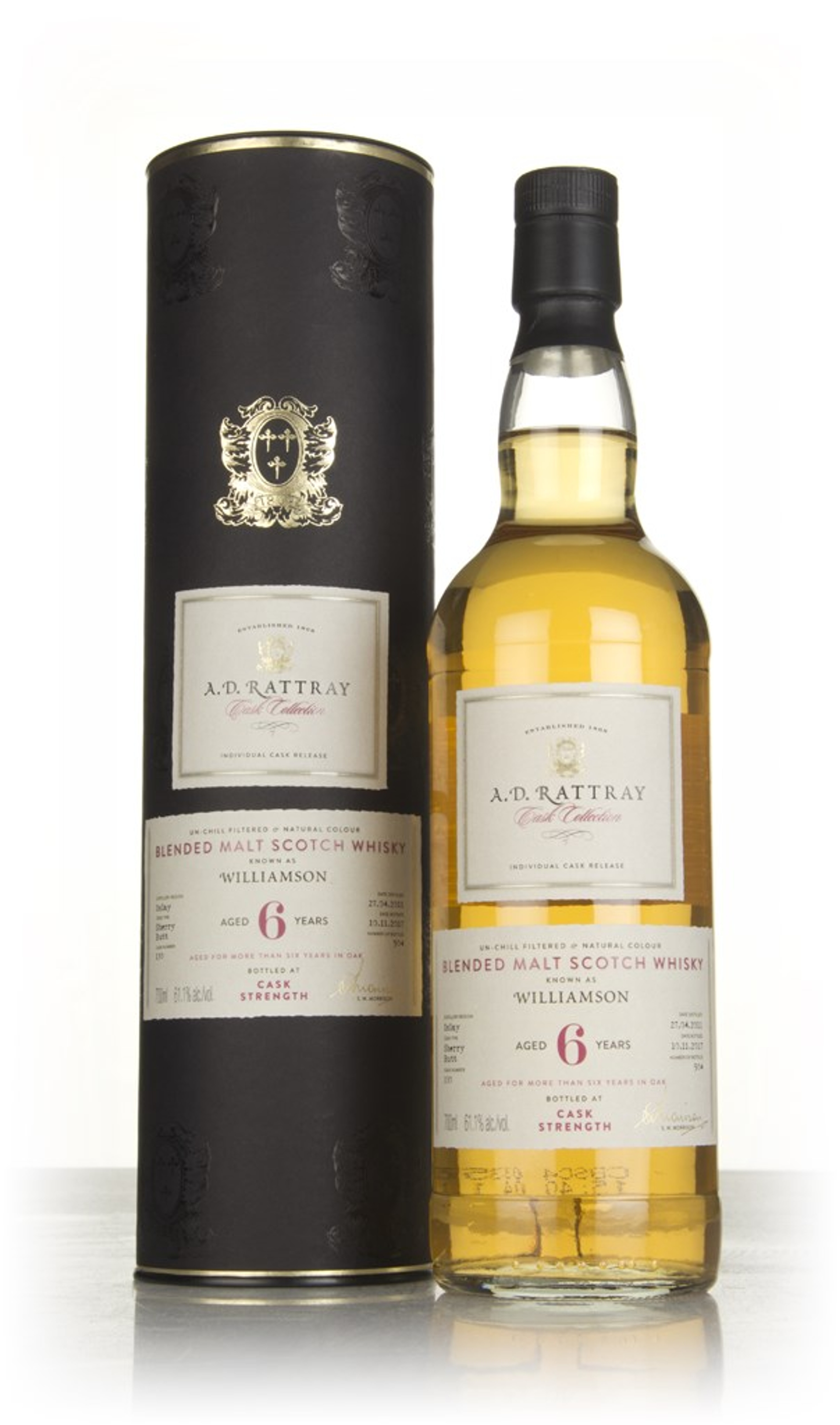 Williamson 6 Year Old 2011 (cask 130) - Cask Collection (A.D. Rattray) 70cl