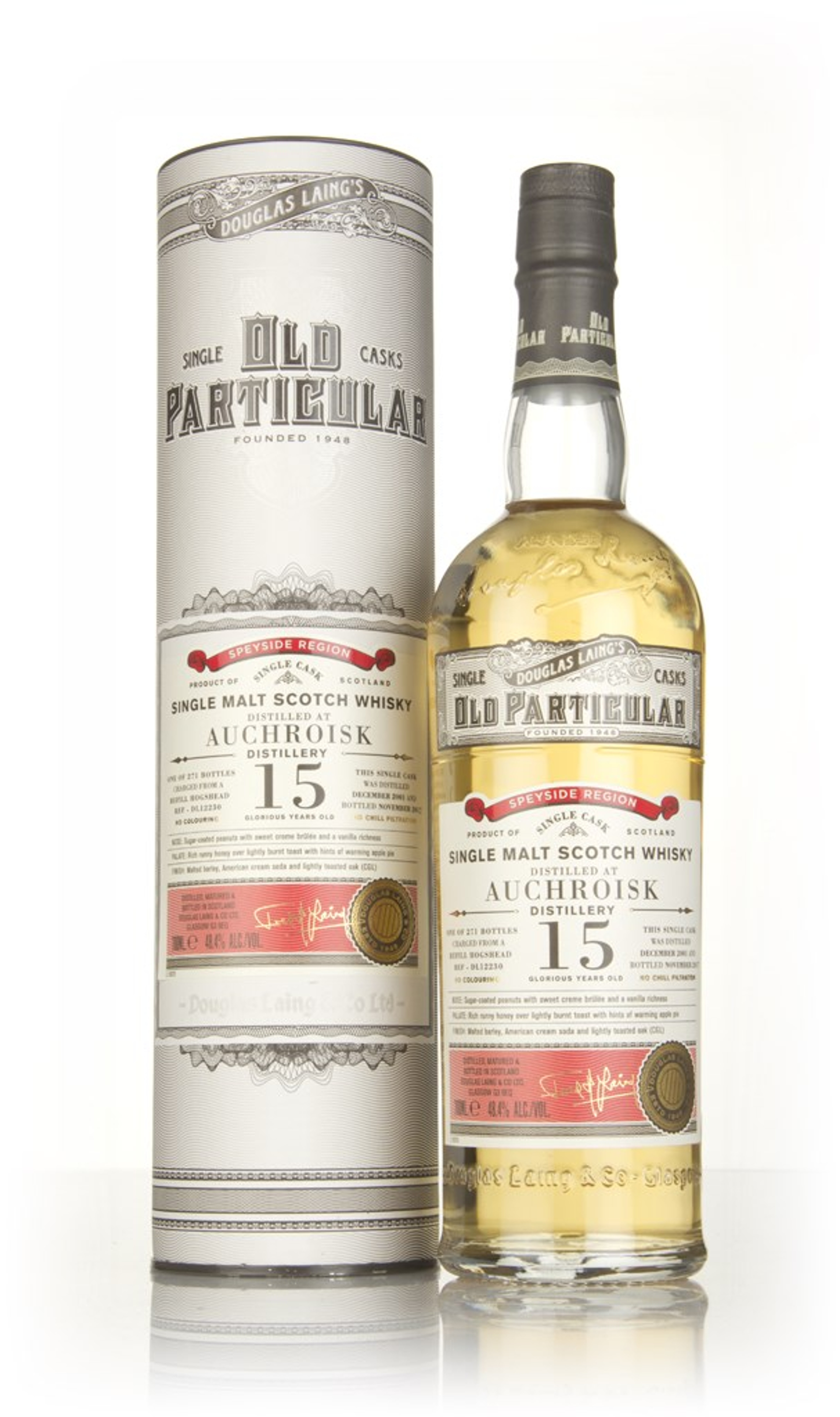 Auchroisk 15 Year Old 2001 (cask 12230) - Old Particular (Douglas Laing) 70cl