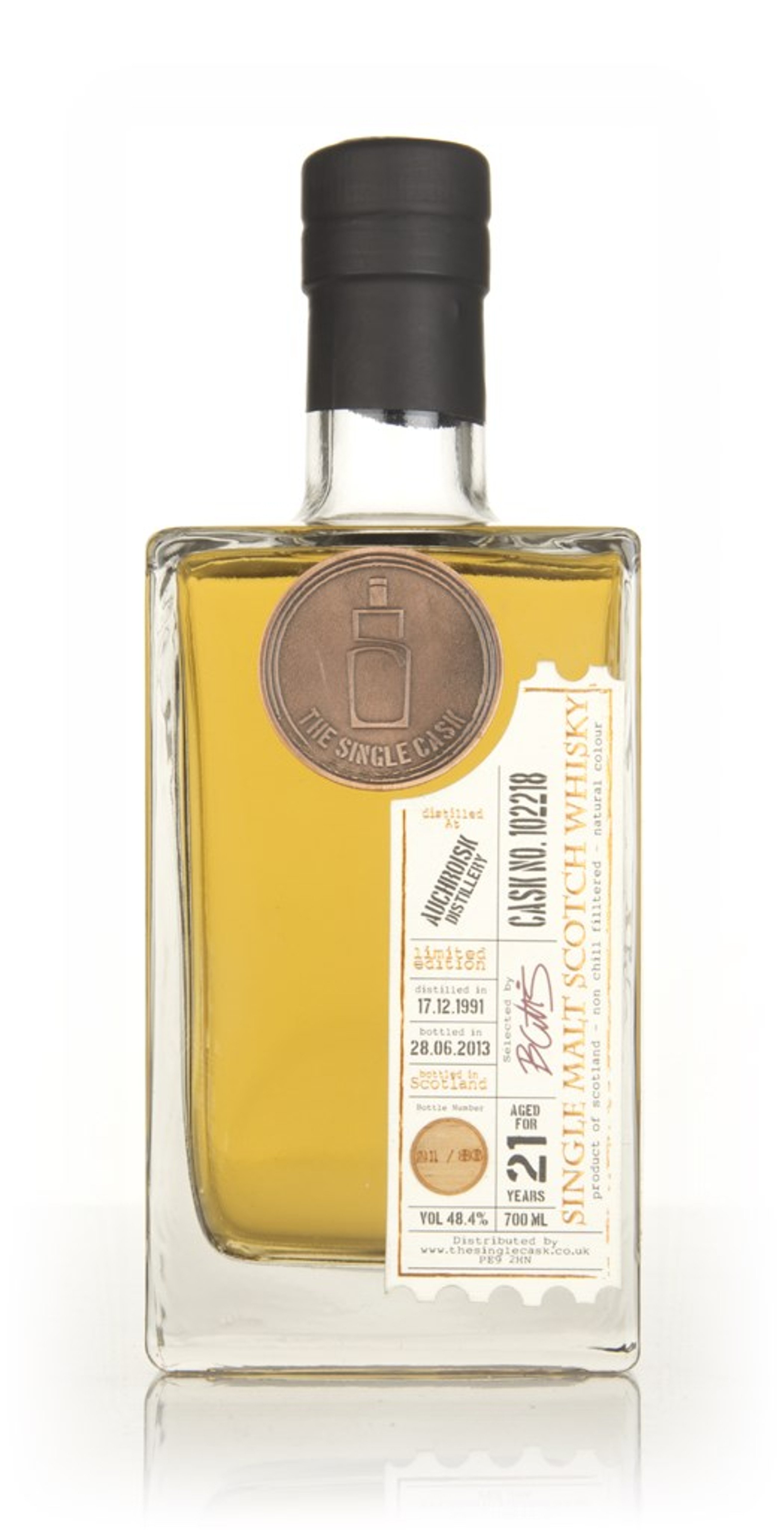Auchroisk 21 Year Old 1991 (cask 102218) - The Single Cask 70cl