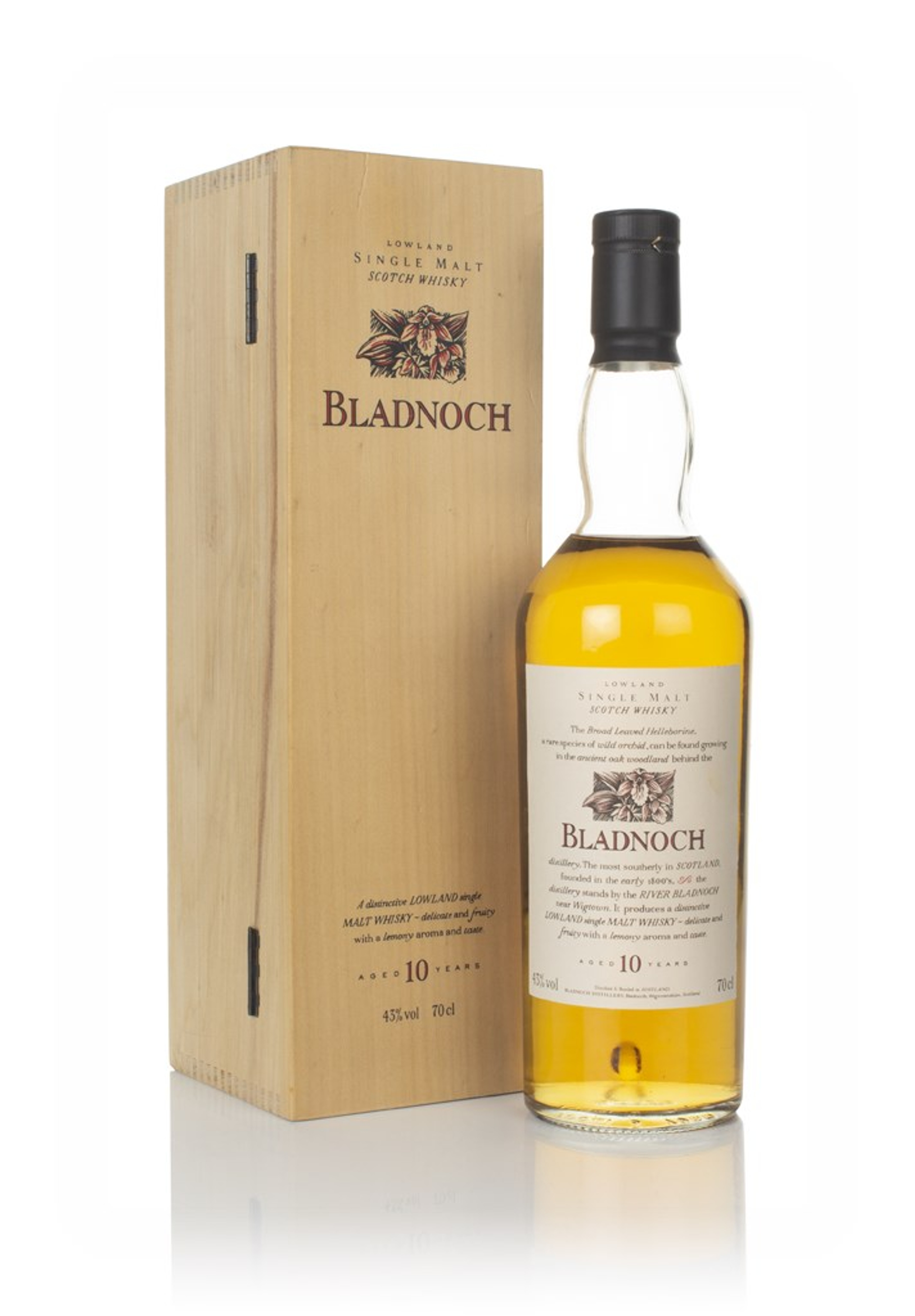 Bladnoch 10 Year Old - Flora and Fauna (with Wooden Box) 70cl
