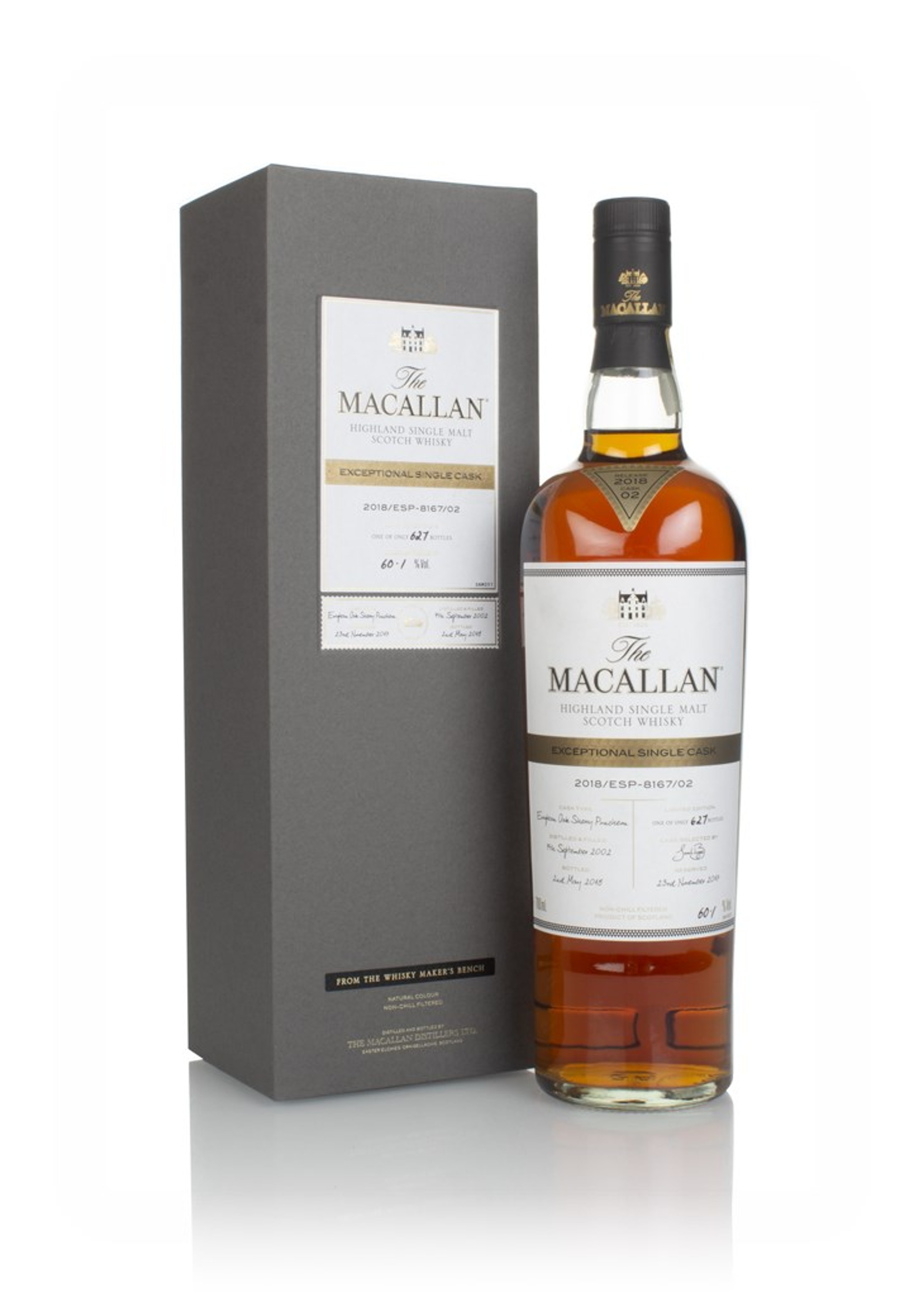 The Macallan 15 Year Old 2002 - Exceptional Single Cask #8167 (2018 Release) 70cl