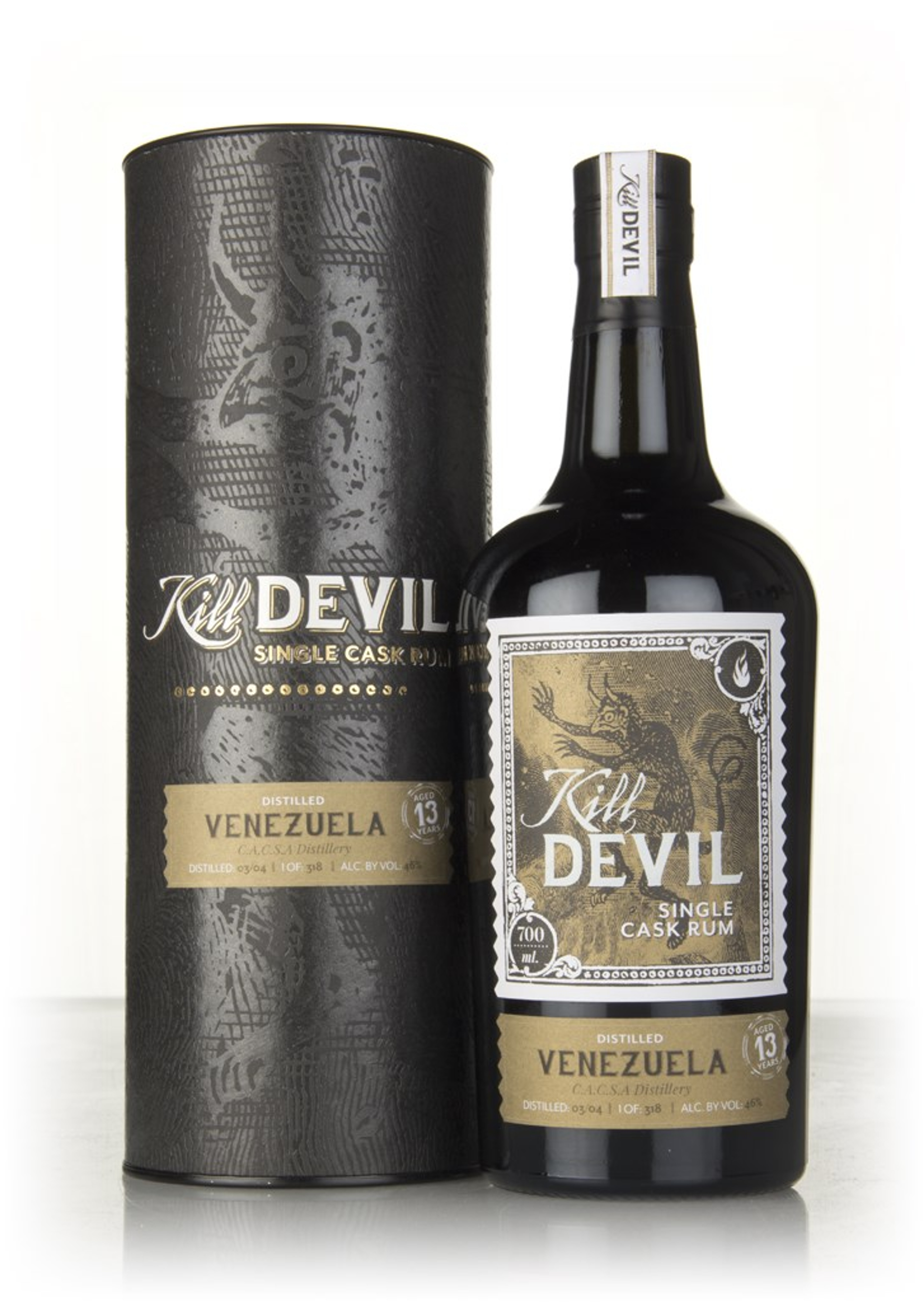 C.A.C.S.A. 13 Year Old 2004 Venezuelan Rum - Kill Devil (Hunter Laing) 70cl