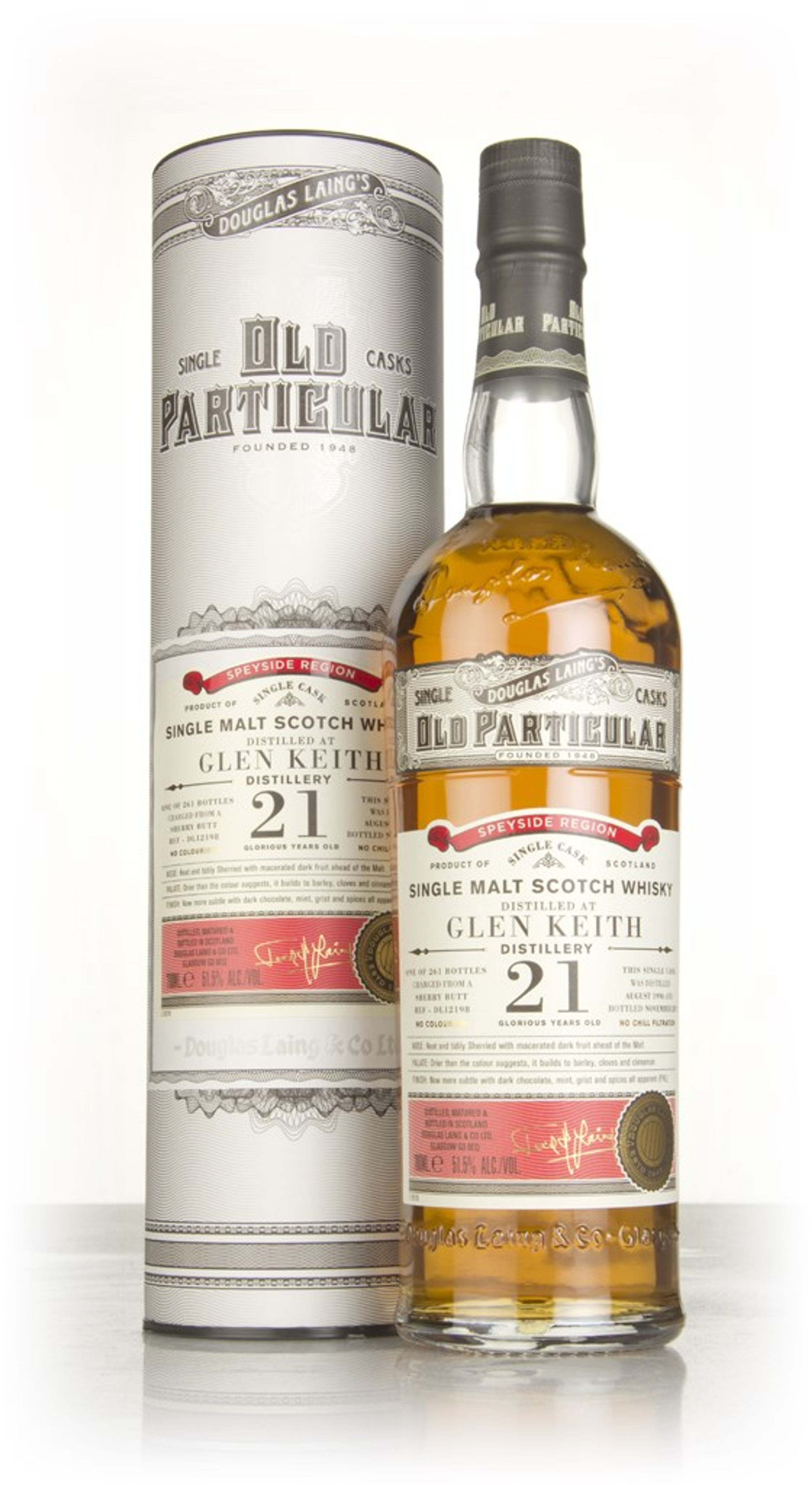 Glen Keith 21 Year Old 1996 (cask 12198) - Old Particular (Douglas Laing) 70cl