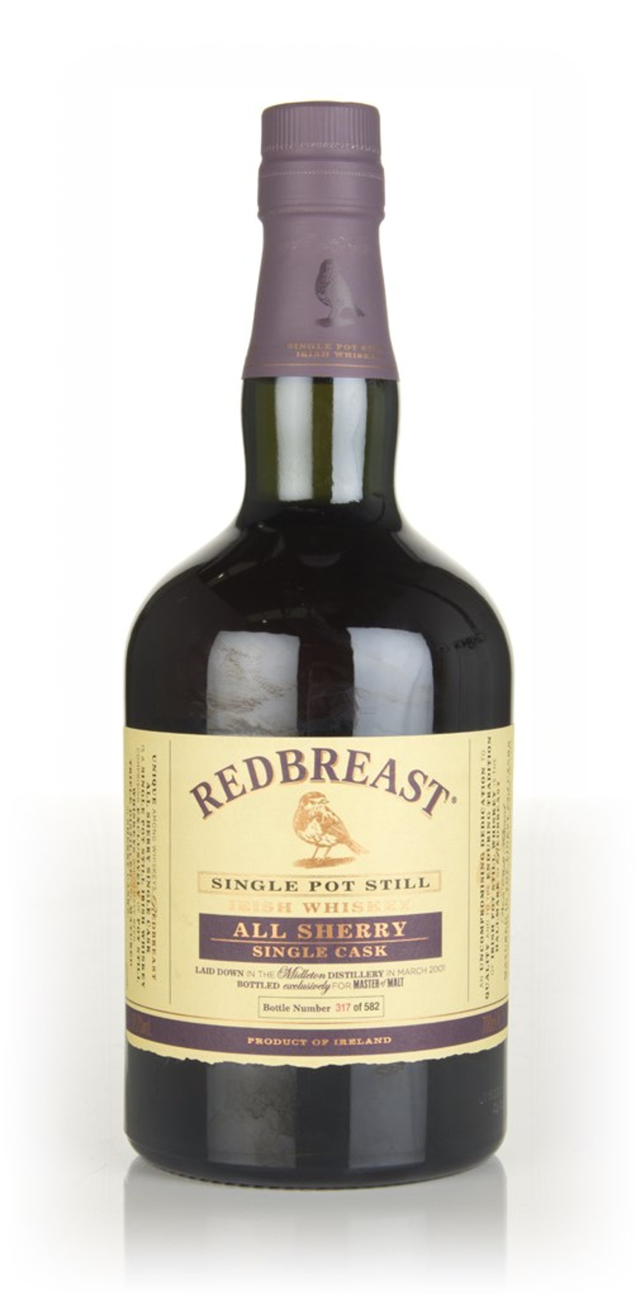 Redbreast 16 Year Old 2001 Single Cask (Master of Malt) 70cl