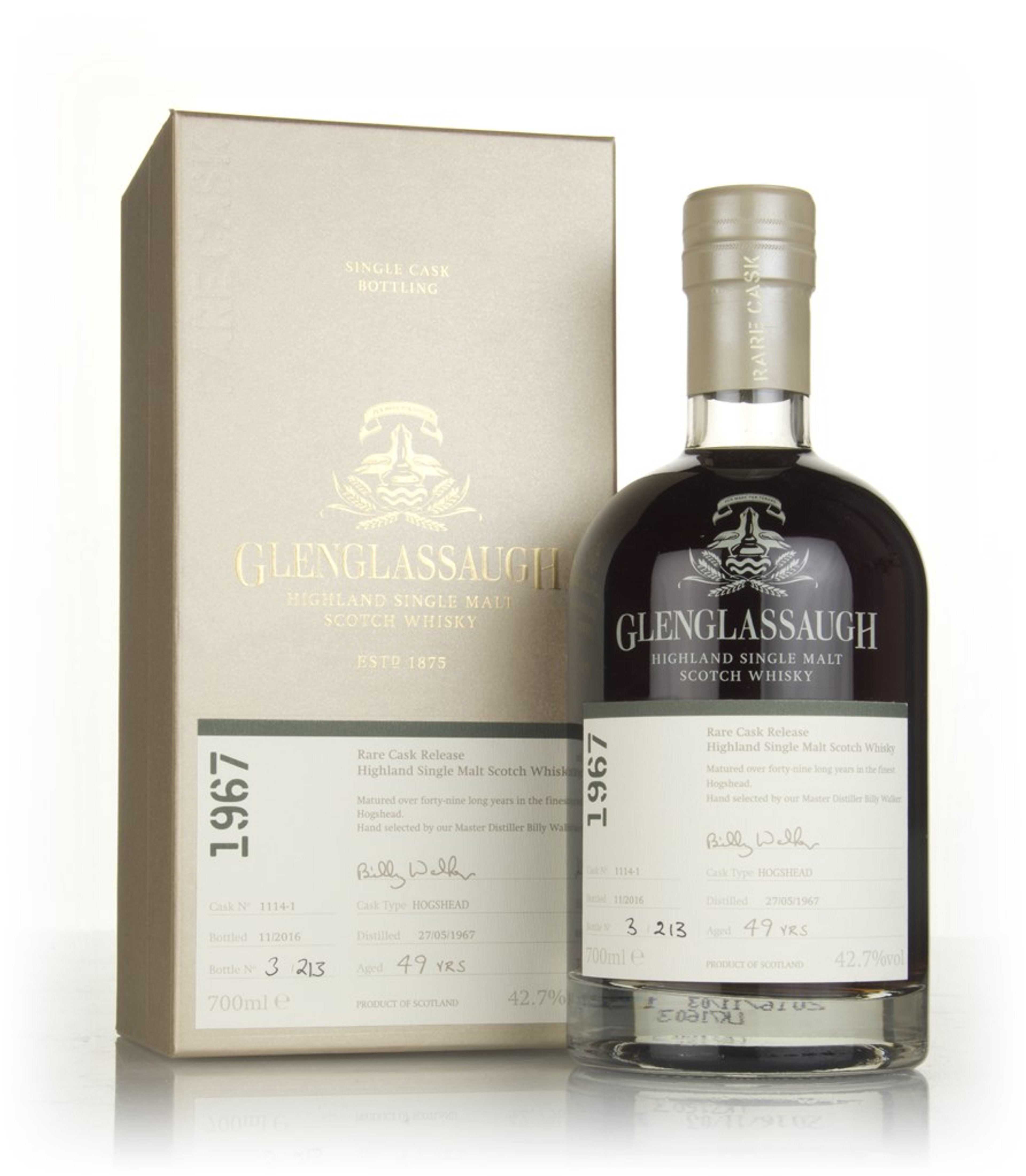 Glenglassaugh 49 Year Old 1967 (cask 1114-1) - Rare Cask Release Batch 3 70cl