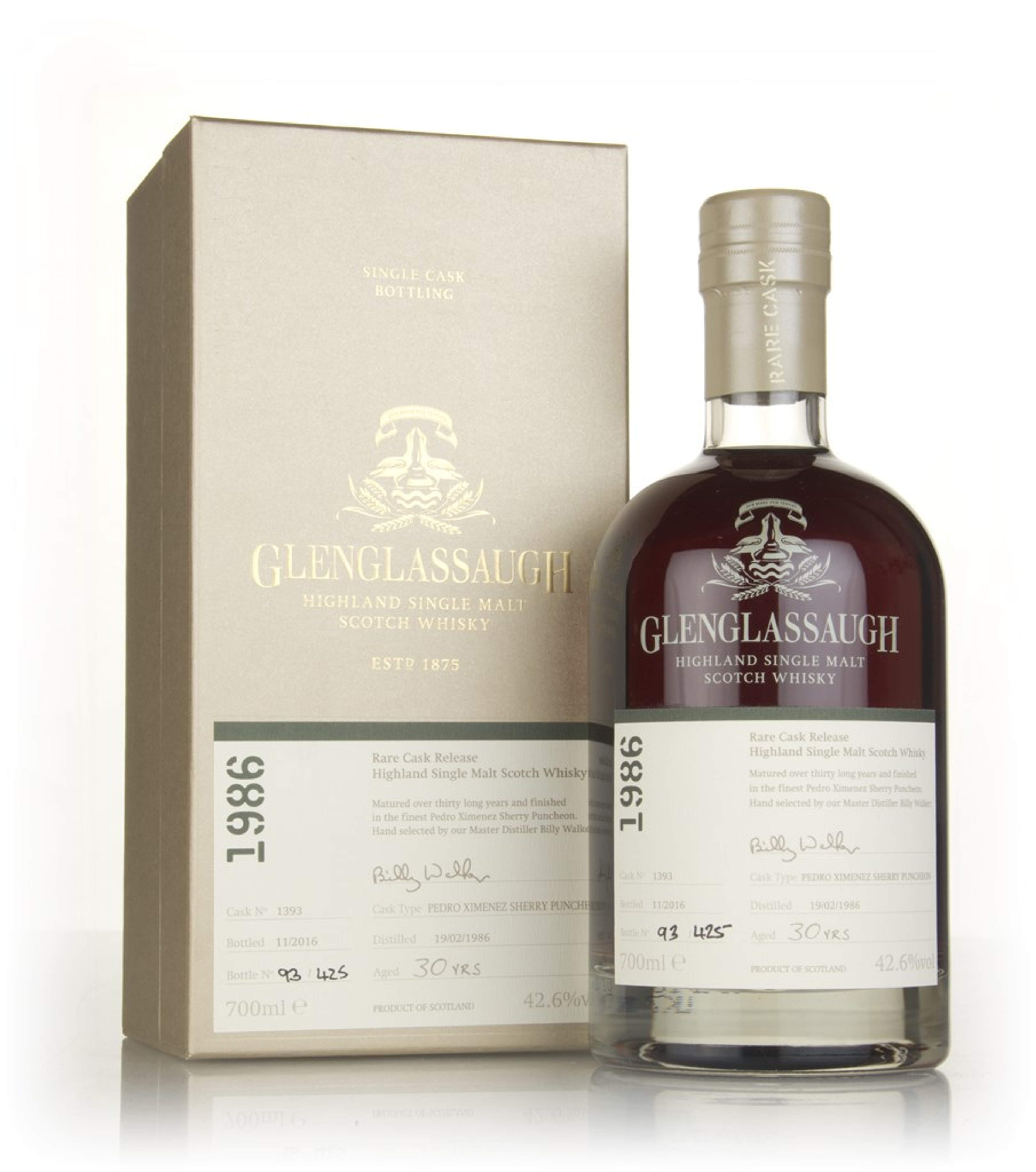 Glenglassaugh 30 Year Old 1986 (cask 1393) - Rare Cask Release Batch 3 70cl