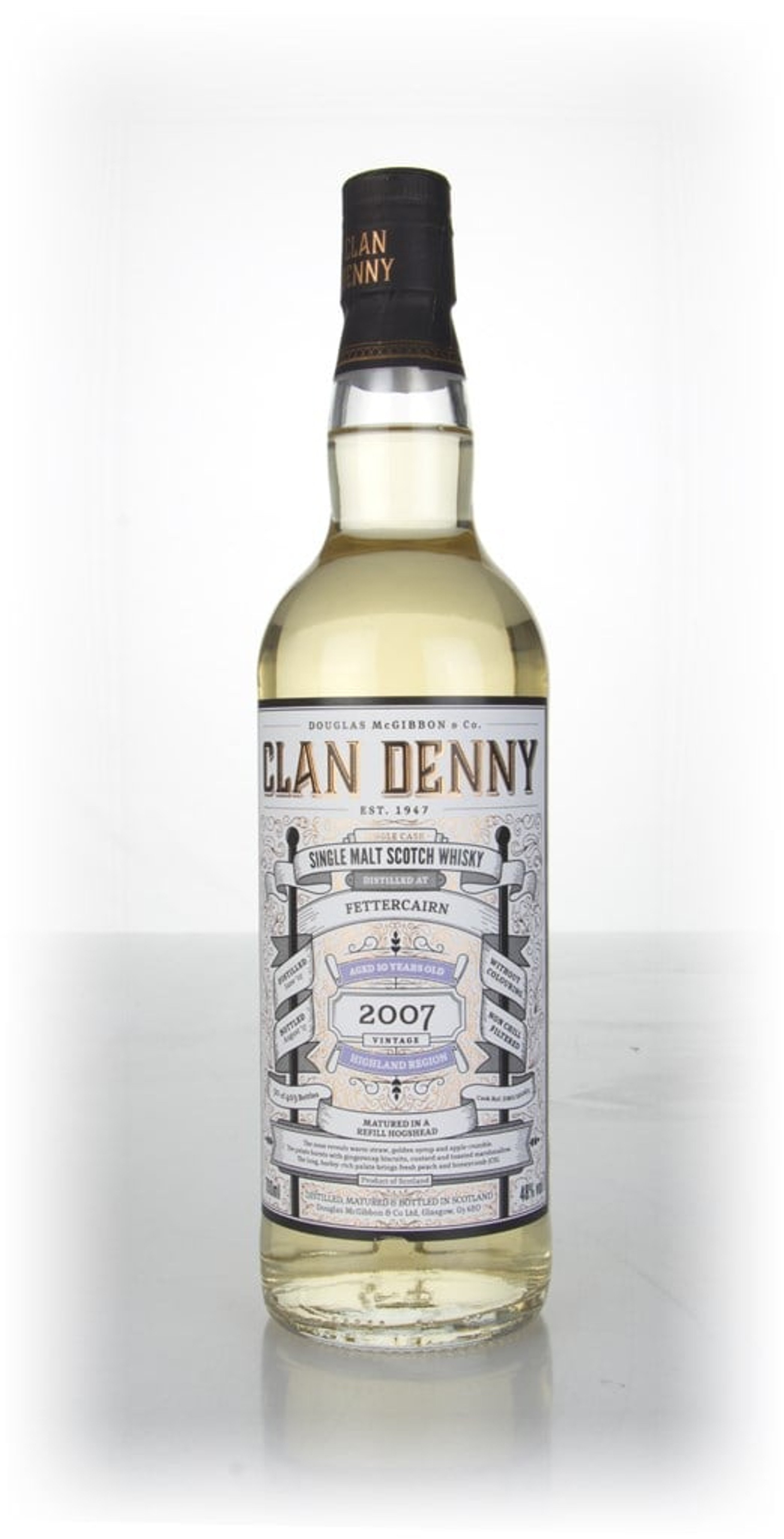Fettercairn 10 Year Old 2007 (cask 12065) - Clan Denny (Douglas Laing) 70cl
