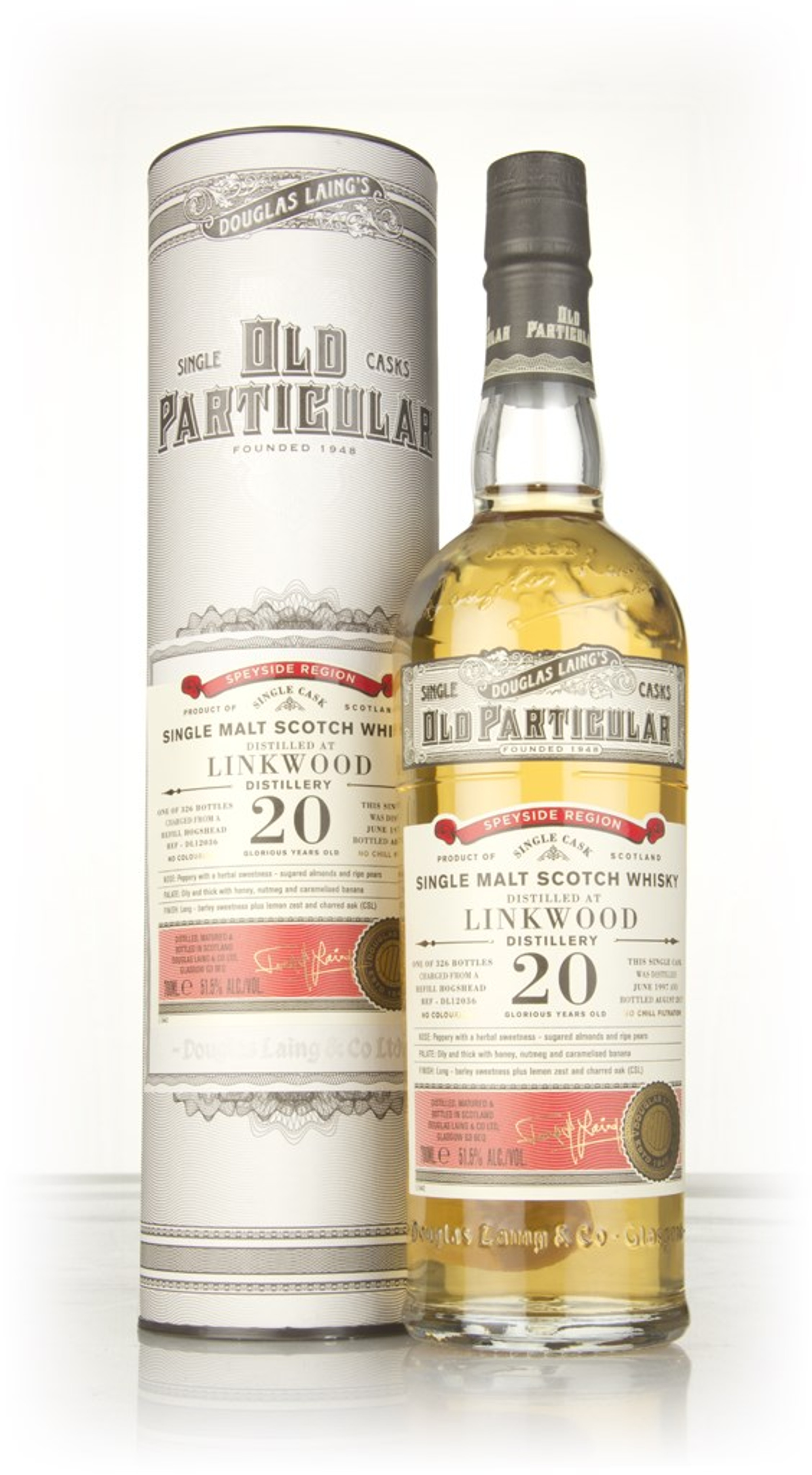 Linkwood 20 Year Old 1997 (cask 12036) - Old Particular (Douglas Laing) 70cl