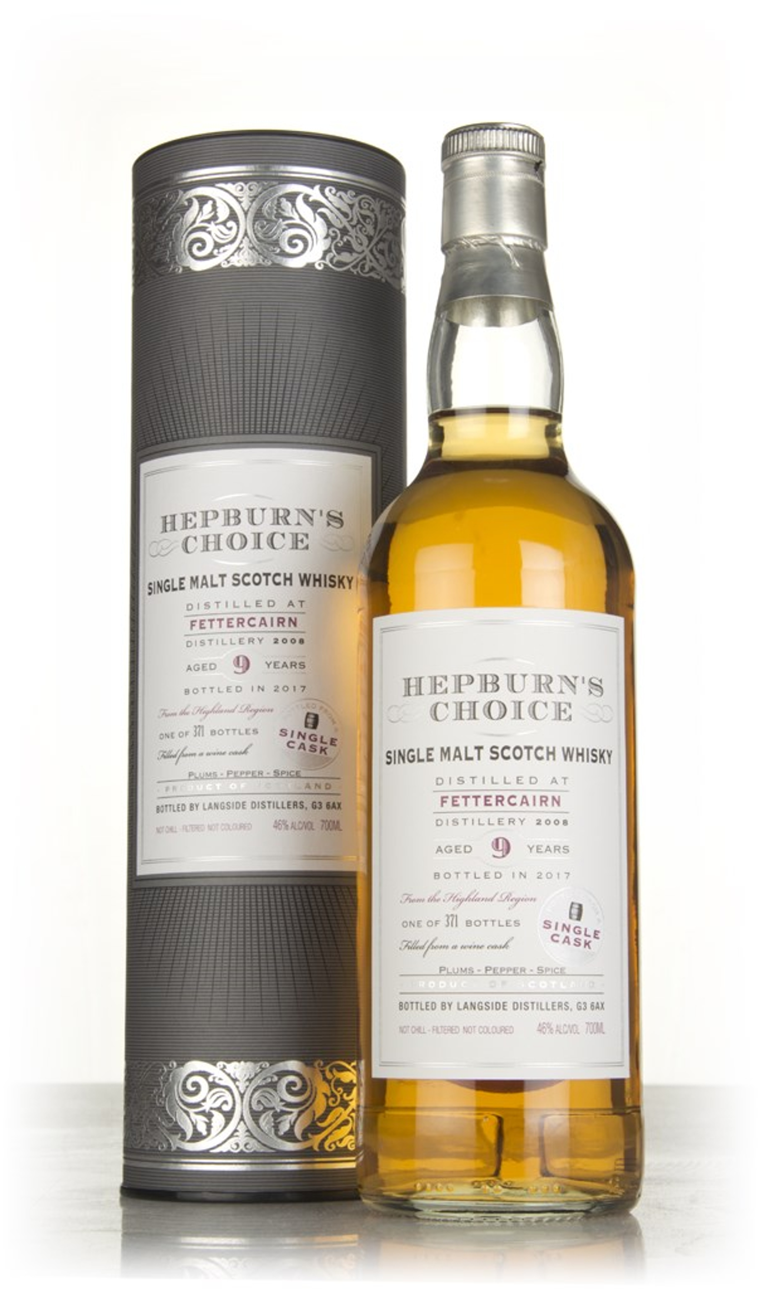 Fettercairn 9 Year Old 2008 - Hepburn's Choice (Langside) 70cl