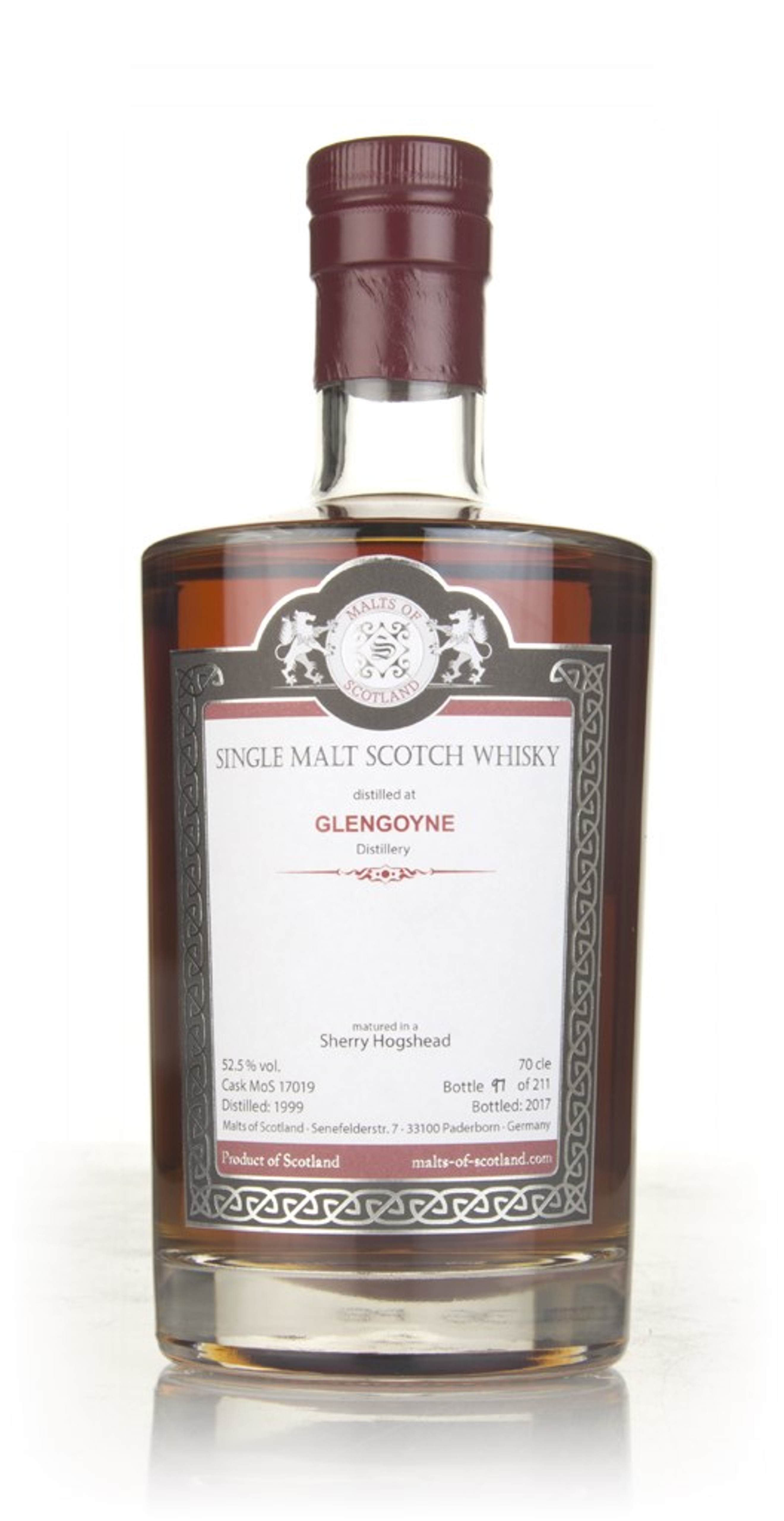 Glengoyne 1999 (bottled 2017) (cask 17019) - Malts of Scotland 70cl