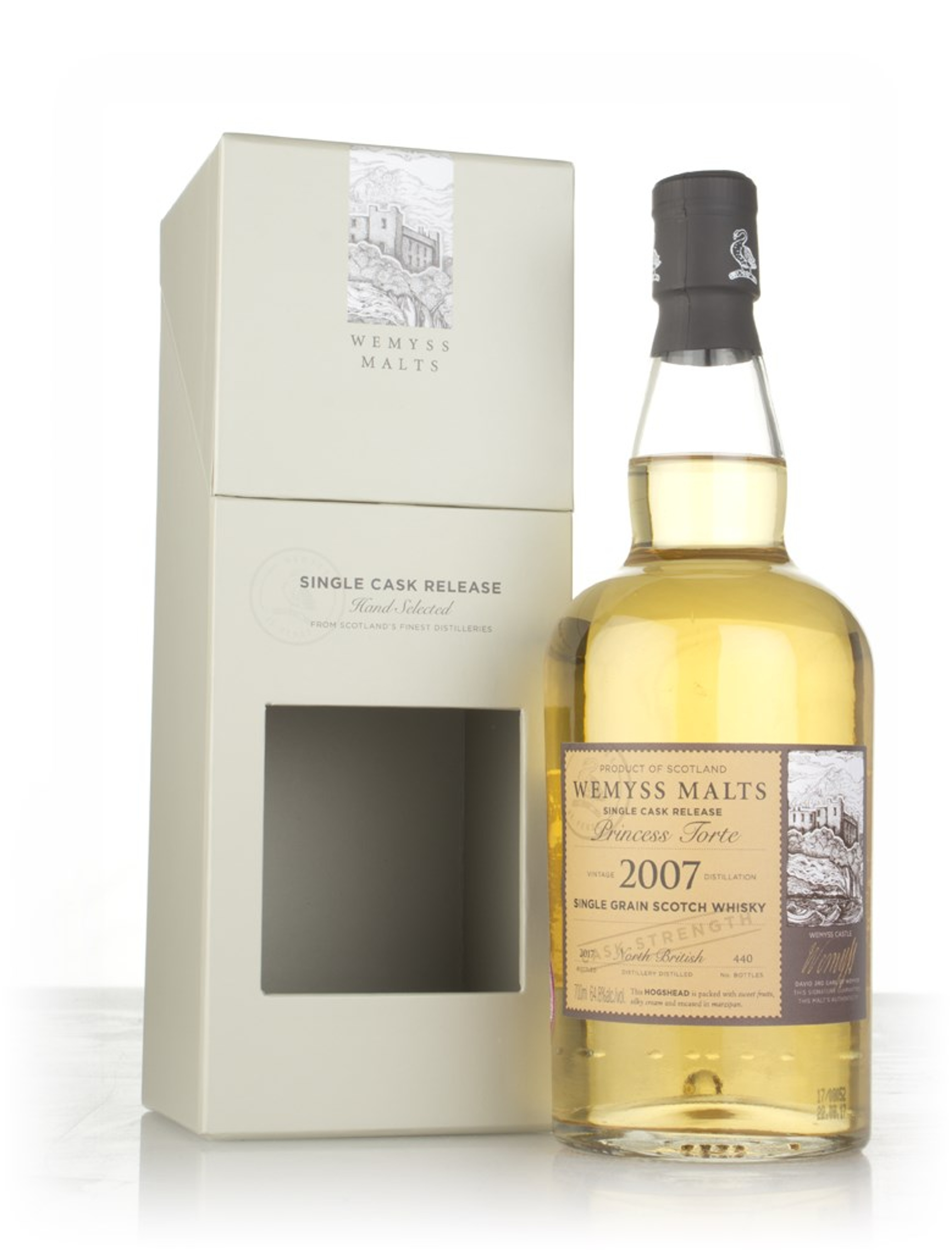 Princess Torte 2007 (bottled 2017) - Wemyss Malts (North British) 70cl