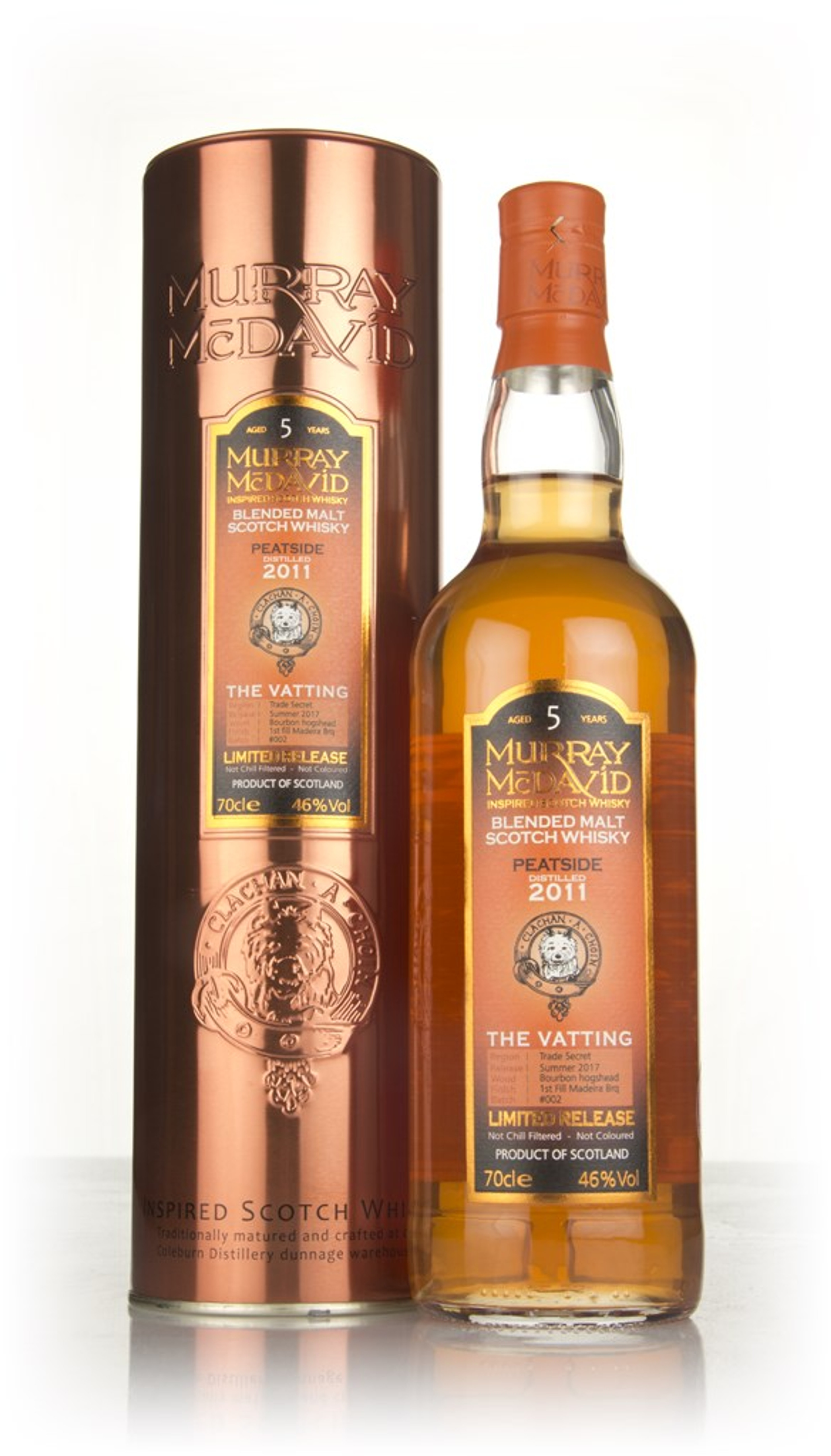 Peatside 5 Year Old 2011 - The Vatting (Murray McDavid) 70cl