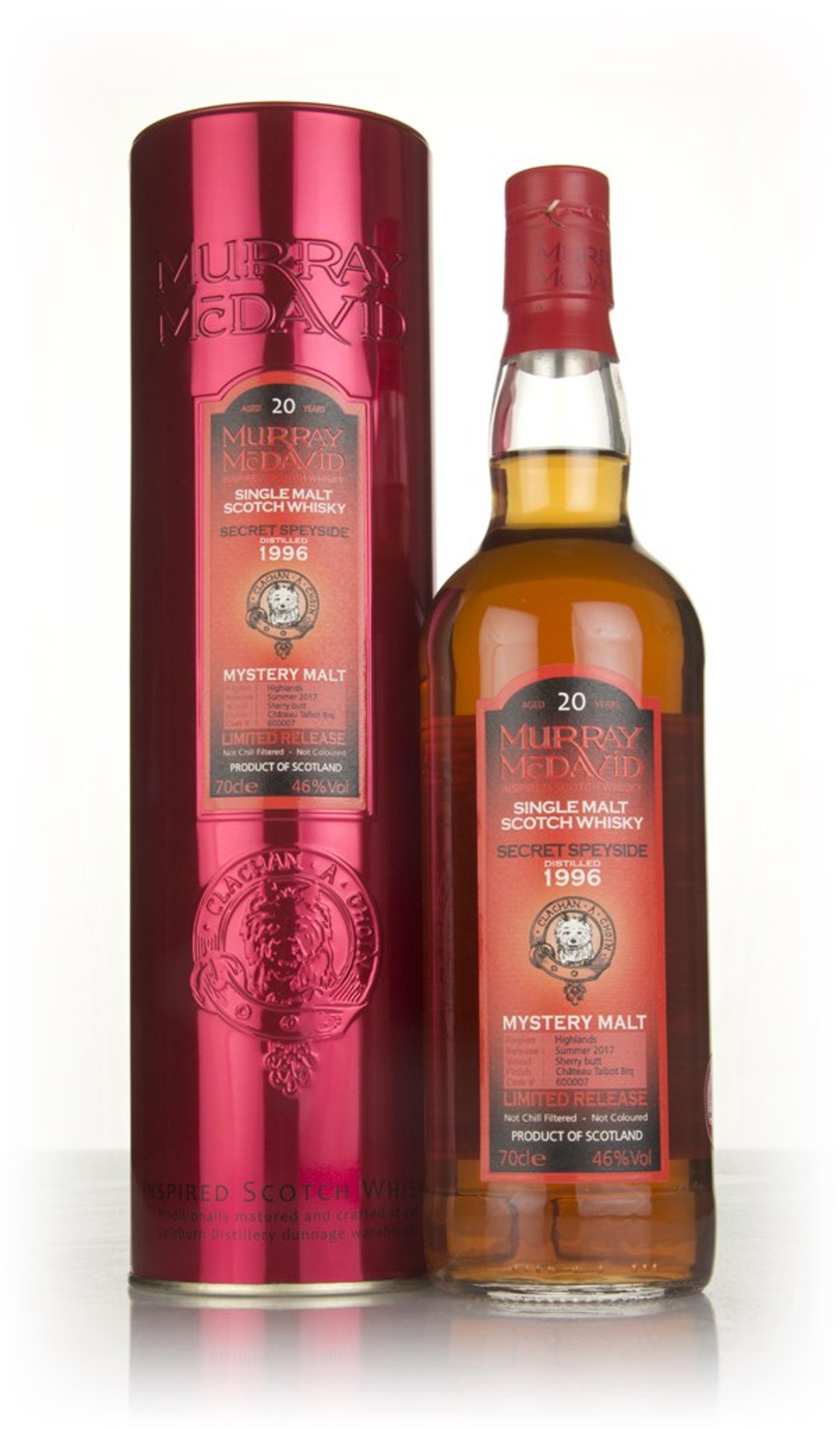 Secret Speyside 20 Year Old 1996 (cask 600007) - Mystery Malt (Murray McDavid) 70cl
