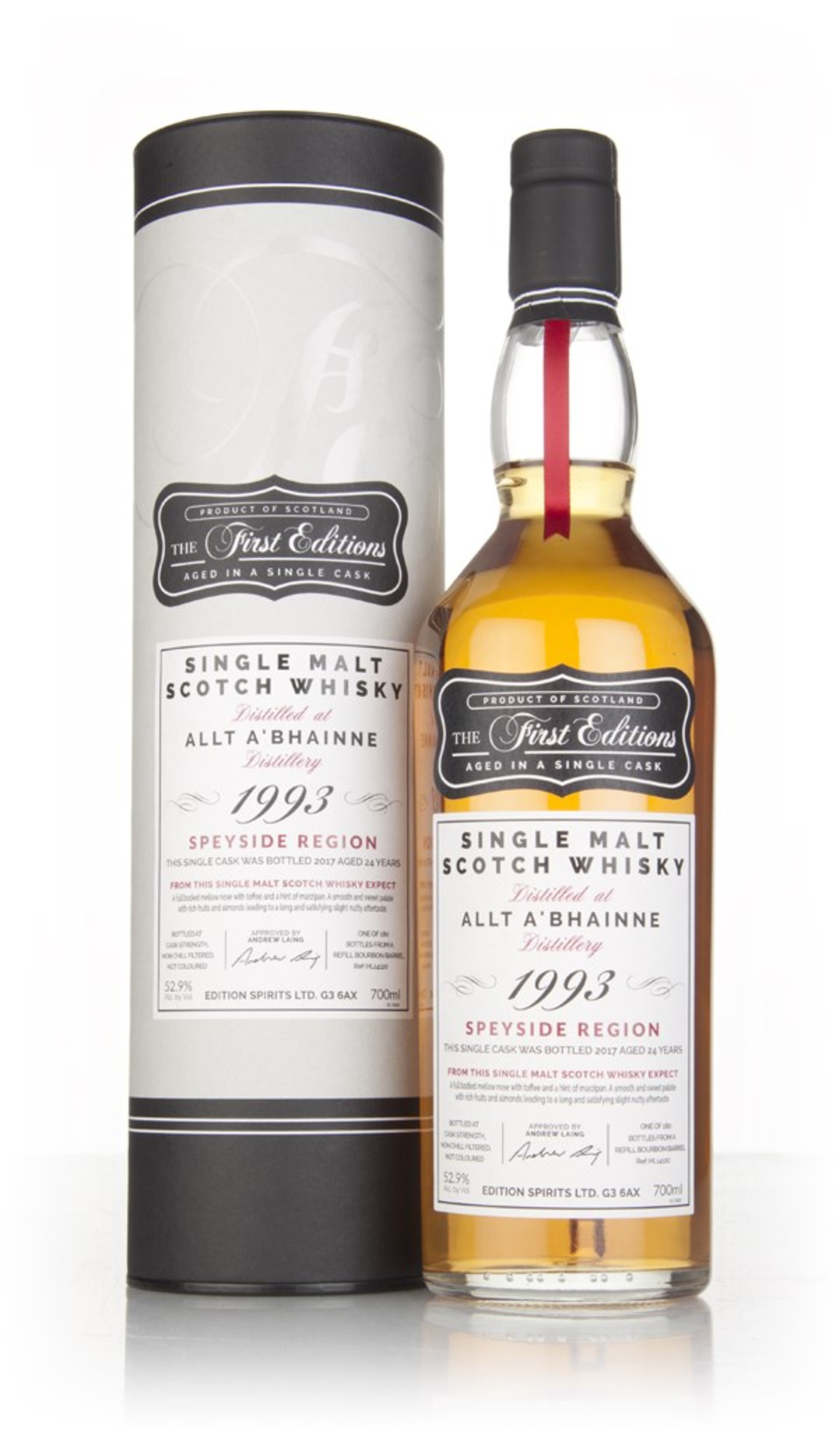 Allt-á-Bhainne 24 Year Old 1993 (cask 14120) - The First Editions (Hunter Laing) 70cl